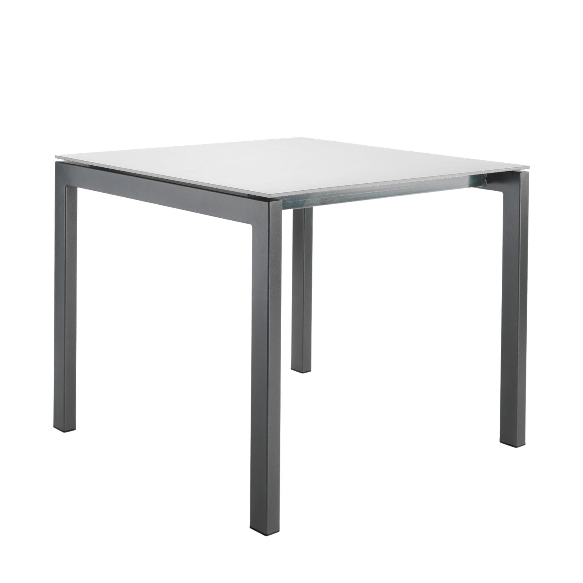 Luzern Glasfaser-Gartentisch Decor 90x90 in Weiss präsentiert im Onlineshop von KAQTU Design AG. Gartentisch ist von Schaffner
