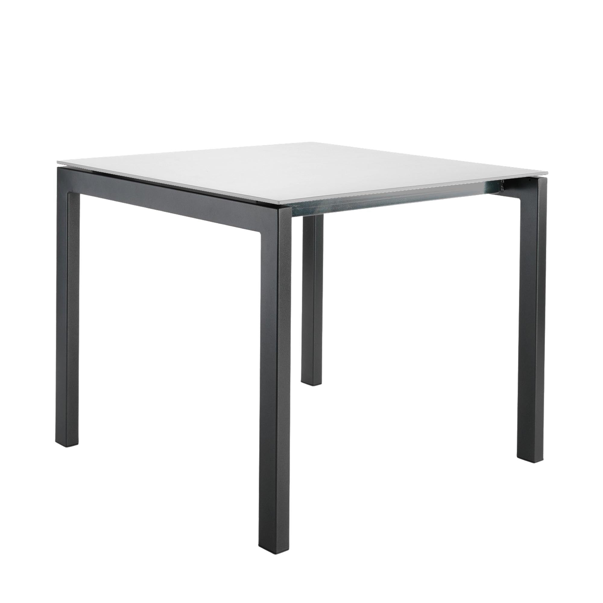 Luzern Glasfaser-Gartentisch Decor 90x90 in Weiss präsentiert im Onlineshop von KAQTU Design AG. Gartentisch ist von Schaffner