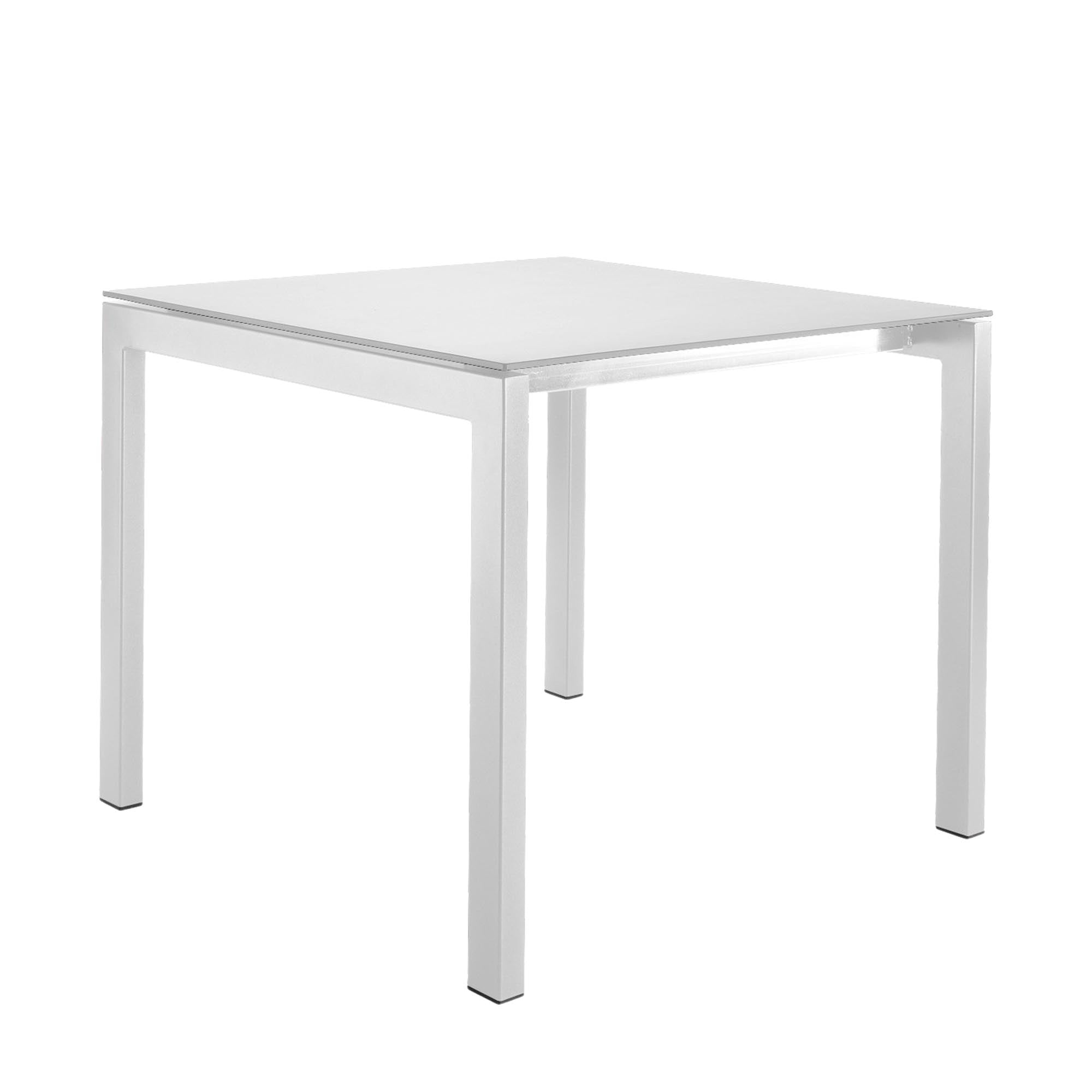 Luzern Glasfaser-Gartentisch Decor 90x90 in Weiss präsentiert im Onlineshop von KAQTU Design AG. Gartentisch ist von Schaffner