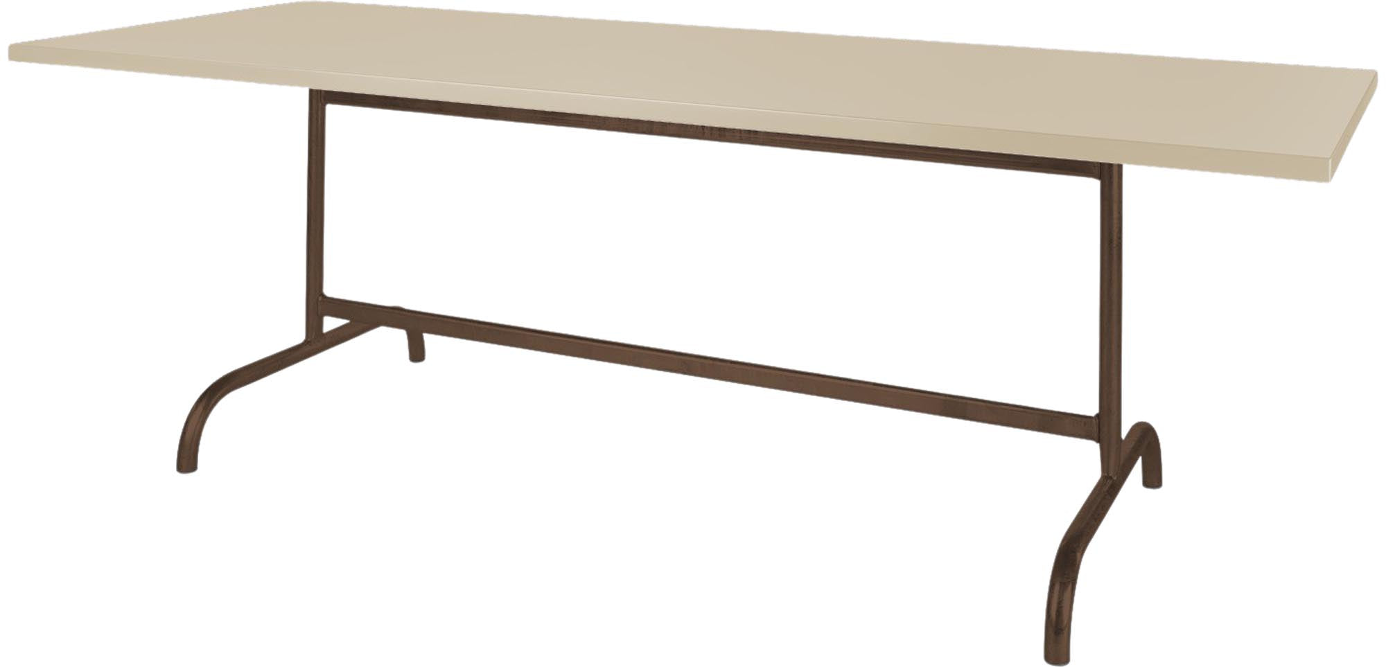 Robuster Tisch Säntis 180x80 von Schaffner für moderne Aussenbereiche.