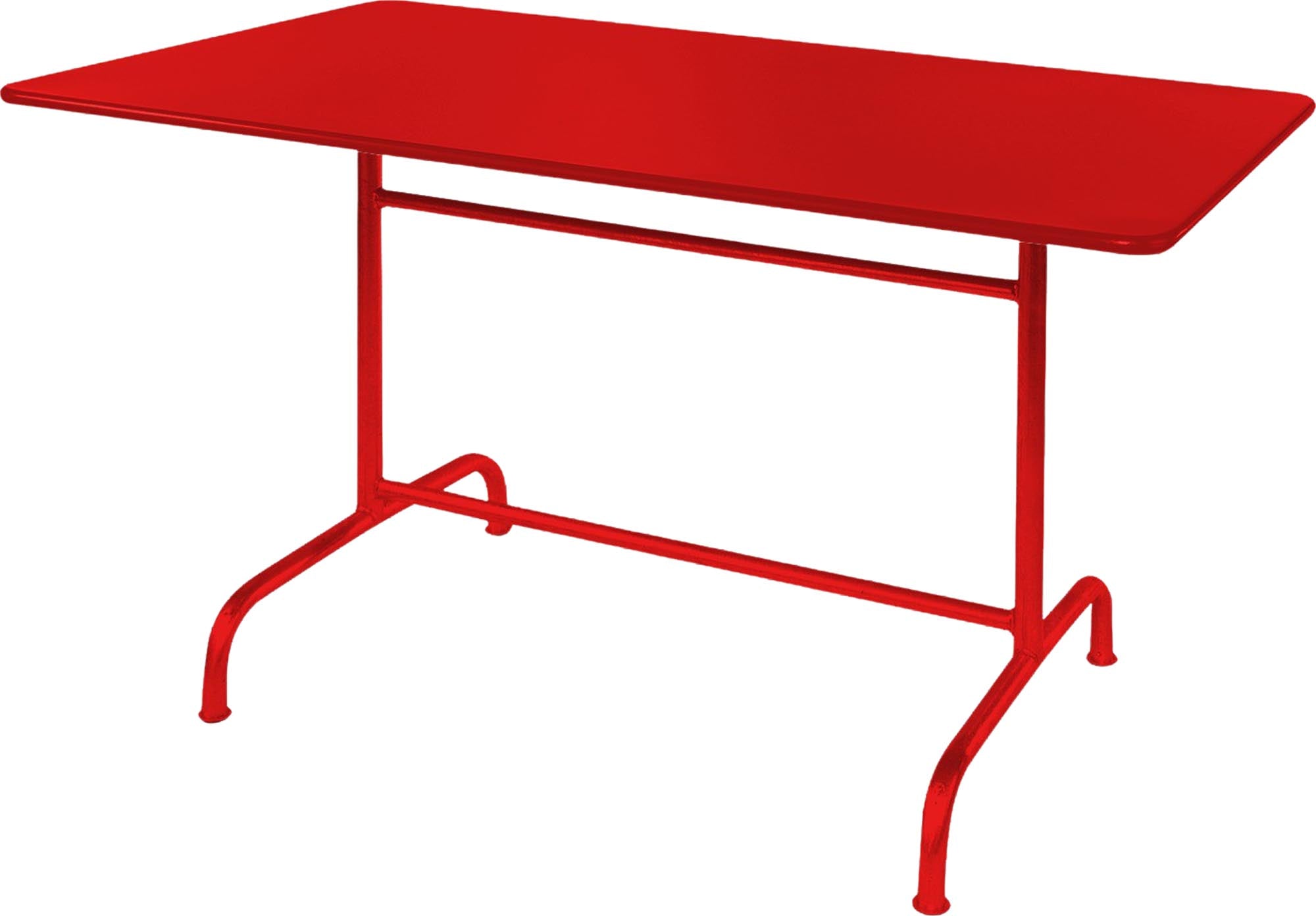 Rigi Metall-Gartentisch 180x80 klappbar in Rot präsentiert im Onlineshop von KAQTU Design AG. Gartentisch ist von Schaffner