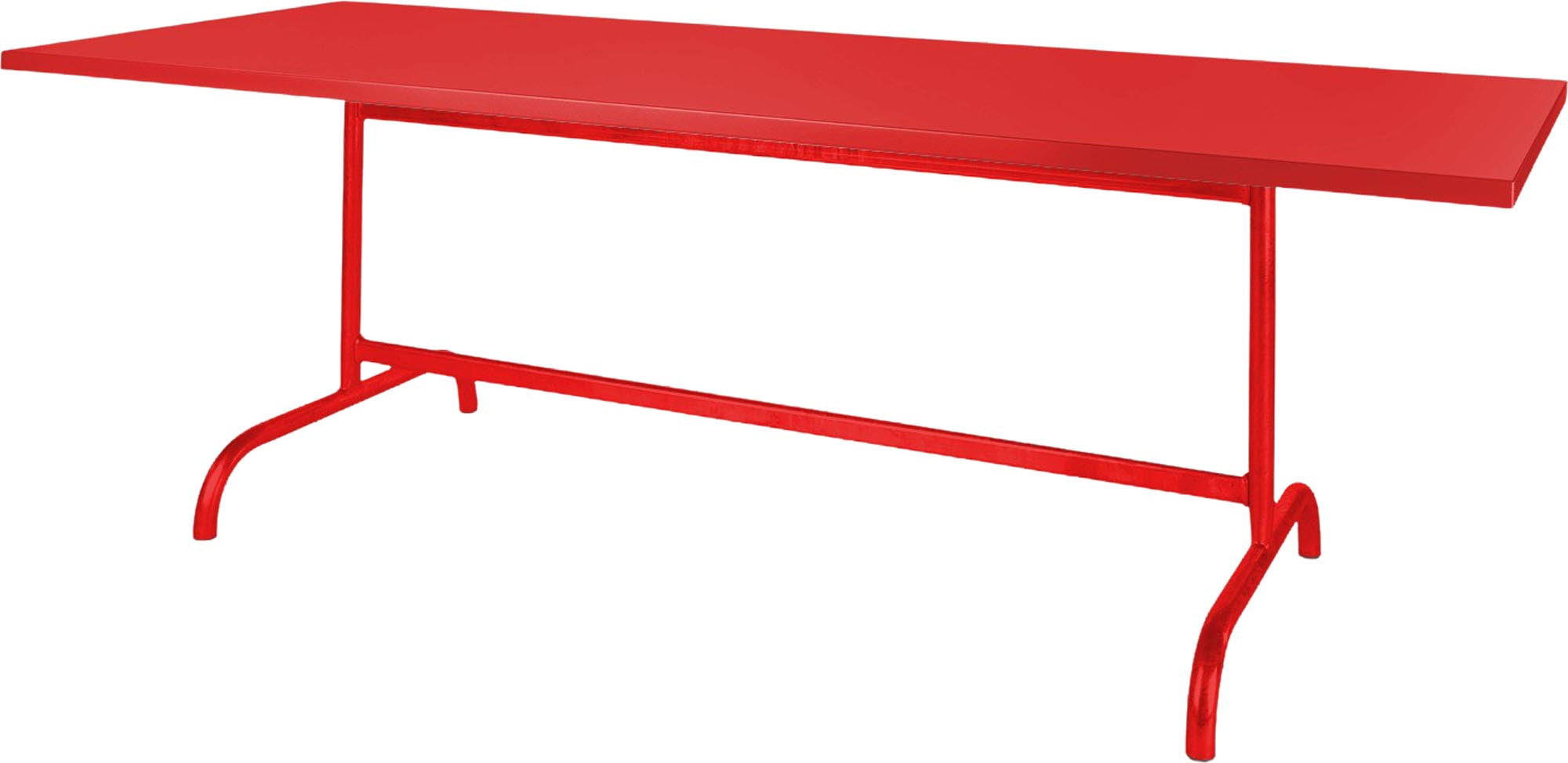 Säntis Metall-Gartentisch 180x90 klappbar in Rot präsentiert im Onlineshop von KAQTU Design AG. Gartentisch ist von Schaffner