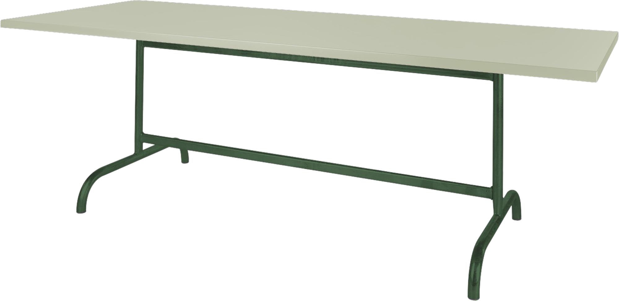 Säntis Metall-Gartentisch 180x90 klappbar in Pastellgrün präsentiert im Onlineshop von KAQTU Design AG. Gartentisch ist von Schaffner