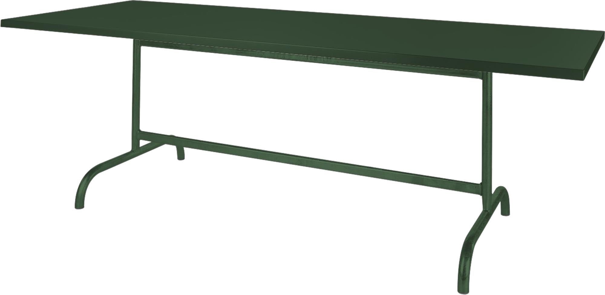 Säntis Metall-Gartentisch 180x90 klappbar in Tannengrün präsentiert im Onlineshop von KAQTU Design AG. Gartentisch ist von Schaffner