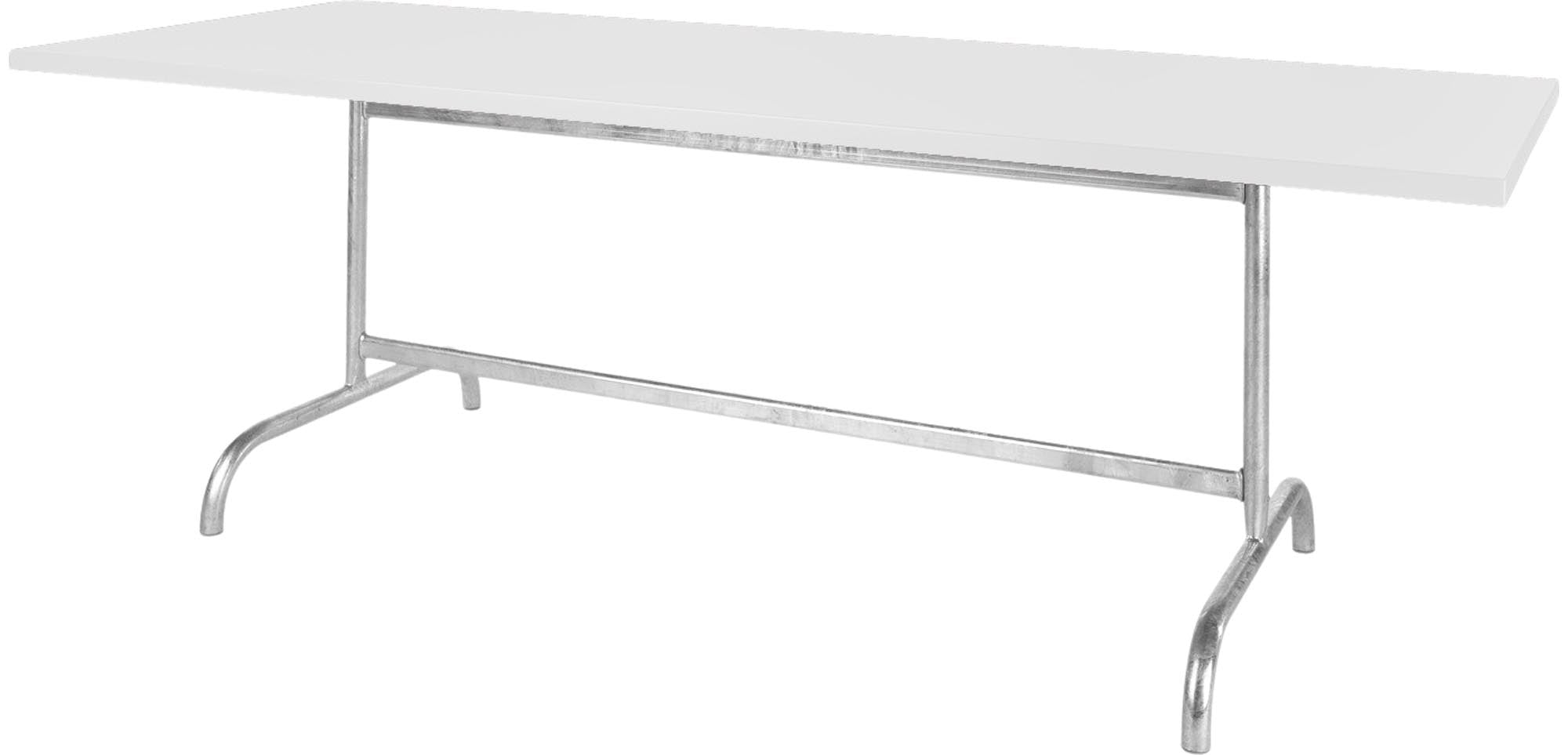 Säntis Metall-Gartentisch 180x90 klappbar in Weiss präsentiert im Onlineshop von KAQTU Design AG. Gartentisch ist von Schaffner