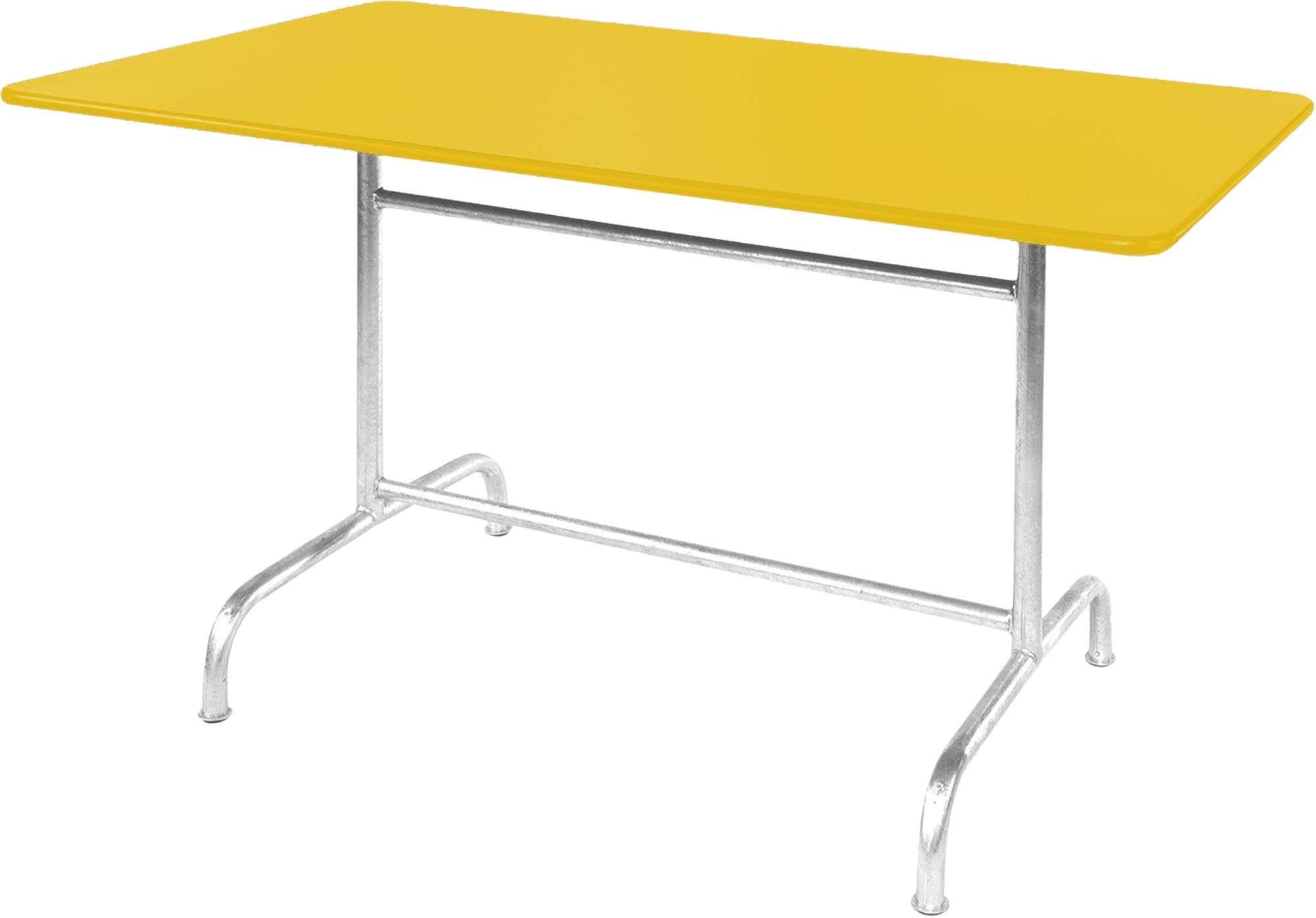 Rigi Metall-Gartentisch 180x90 klappbar in Gelb präsentiert im Onlineshop von KAQTU Design AG. Gartentisch ist von Schaffner