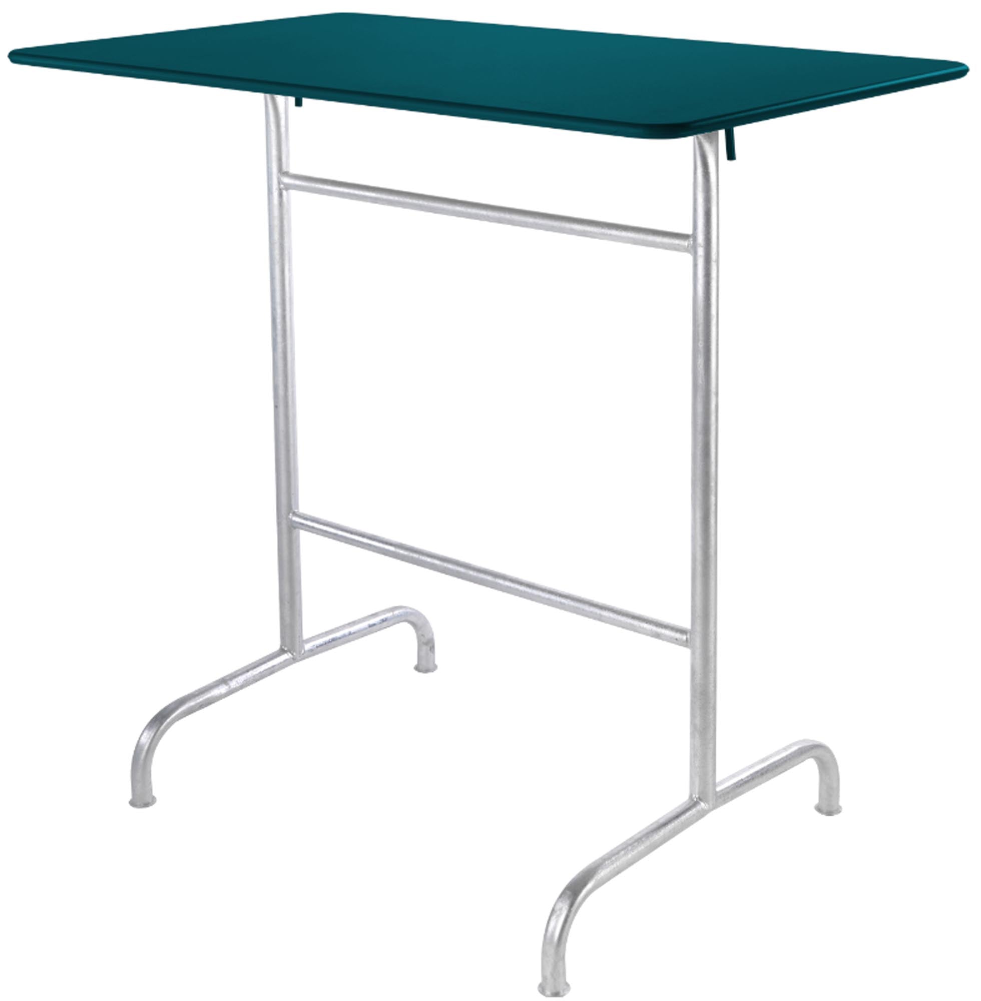 Rigi Metall-Stehtisch Outdoor 120x70 / 110 klappbar in Kaliblau präsentiert im Onlineshop von KAQTU Design AG. Hochtisch Outdoor ist von Schaffner