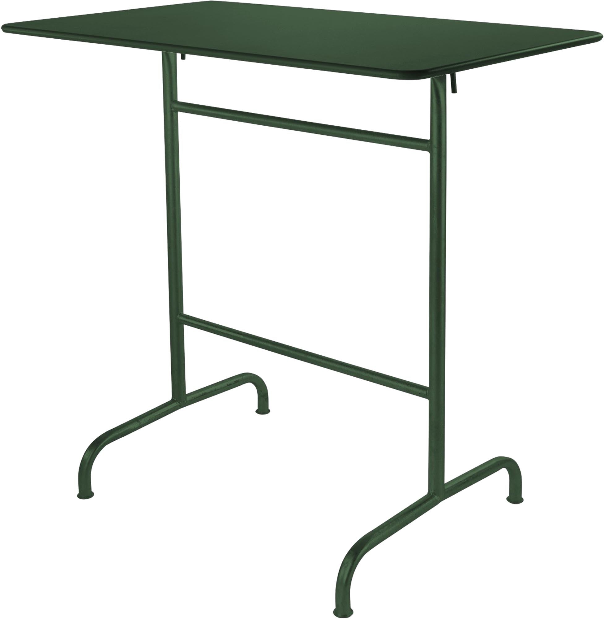 Rigi Metall-Stehtisch Outdoor 120x70 / 110 klappbar in Tannengrün präsentiert im Onlineshop von KAQTU Design AG. Hochtisch Outdoor ist von Schaffner
