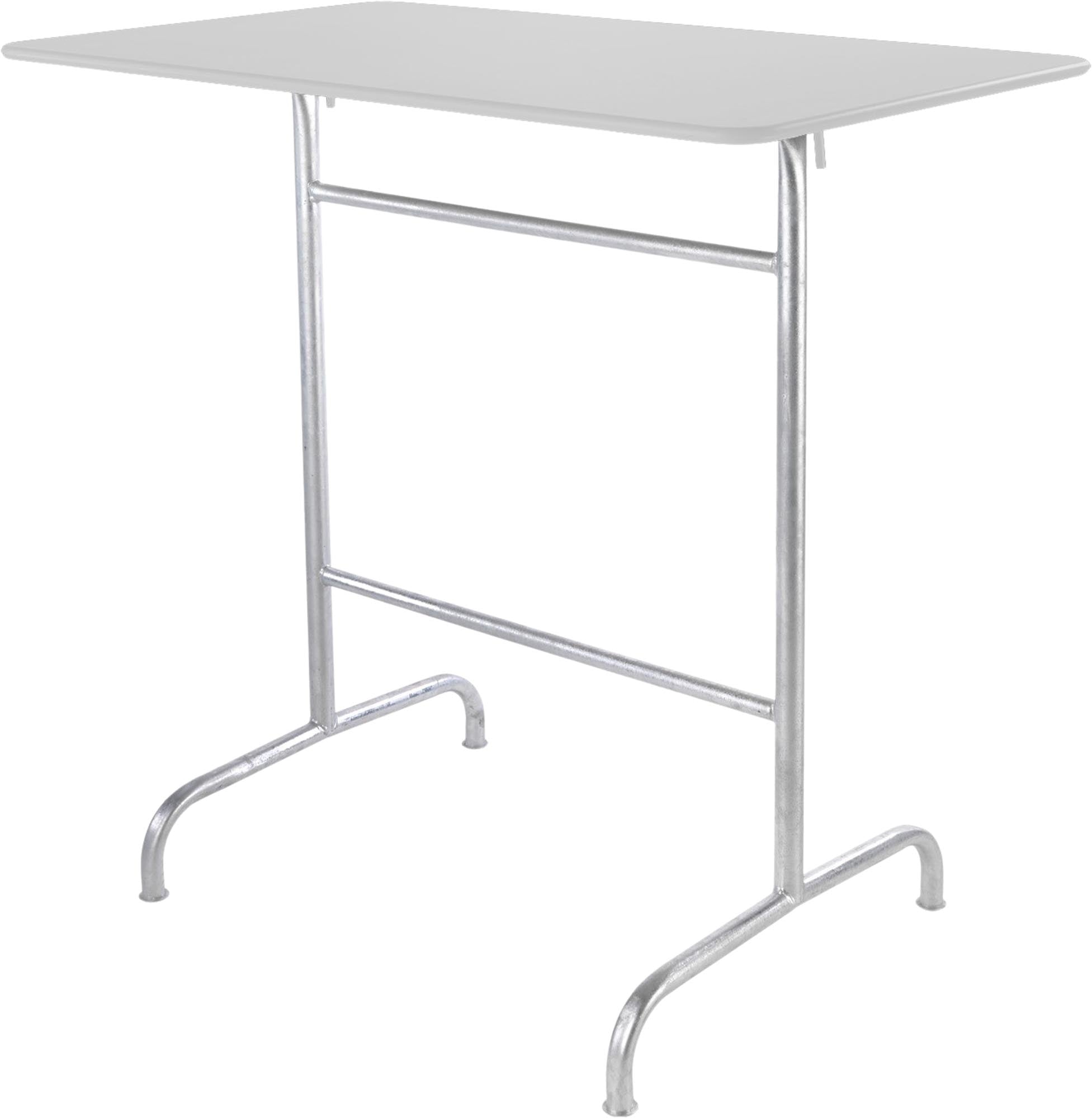 Rigi Metall-Stehtisch Outdoor 120x70 / 110 klappbar in Weiss präsentiert im Onlineshop von KAQTU Design AG. Hochtisch Outdoor ist von Schaffner