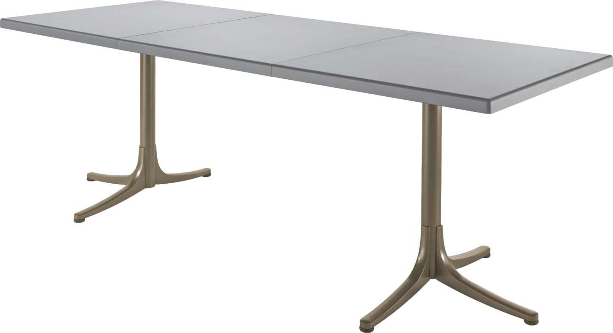 Eleganter und wetterfester Fiberglastisch Schaffhausen, ausziehbar für gesellige Runden im Freien. Ideal für jeden Garten!