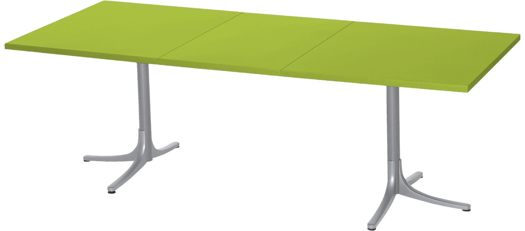 Eleganter, ausziehbarer Metalltisch Arbon von Schaffner für Flexibilität.