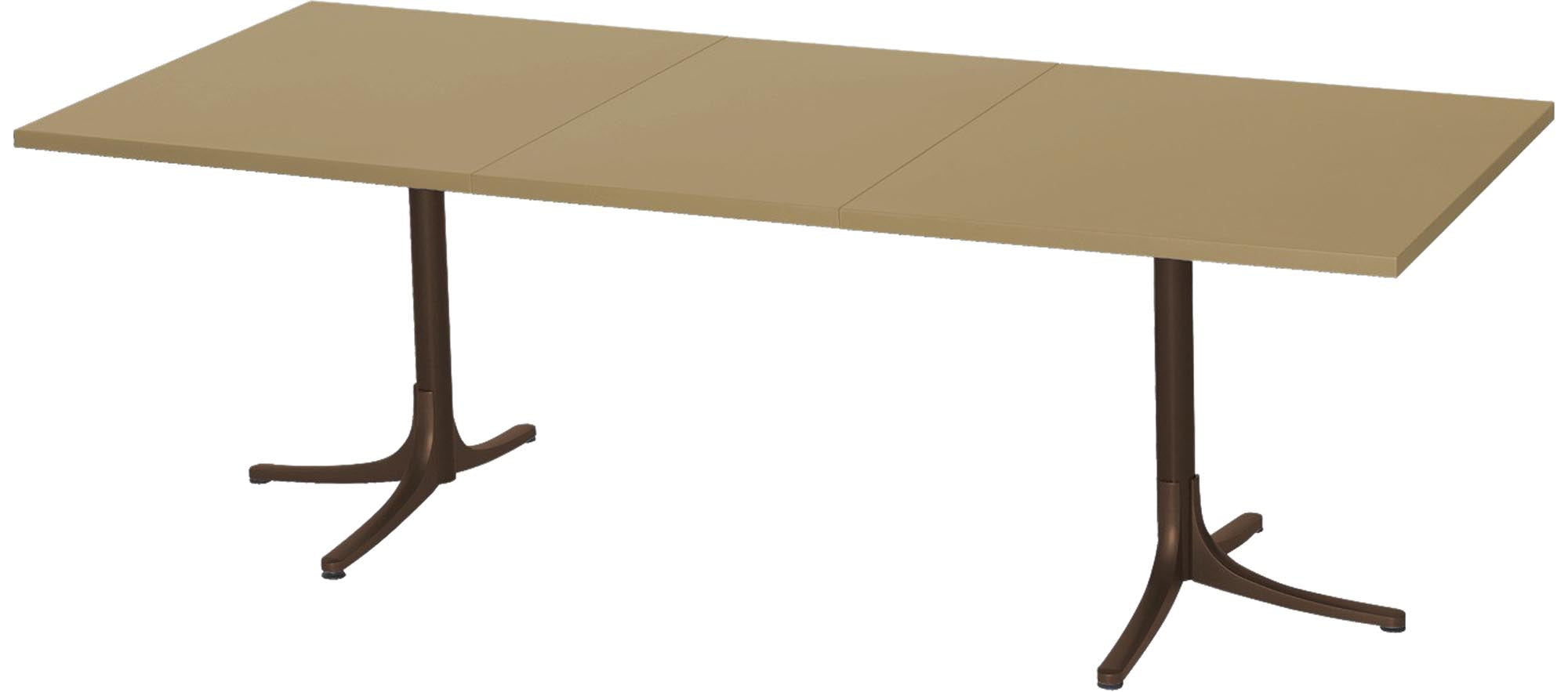 Metalltisch Arbon: Flexibel erweiterbar für stilvolle Anlässe.