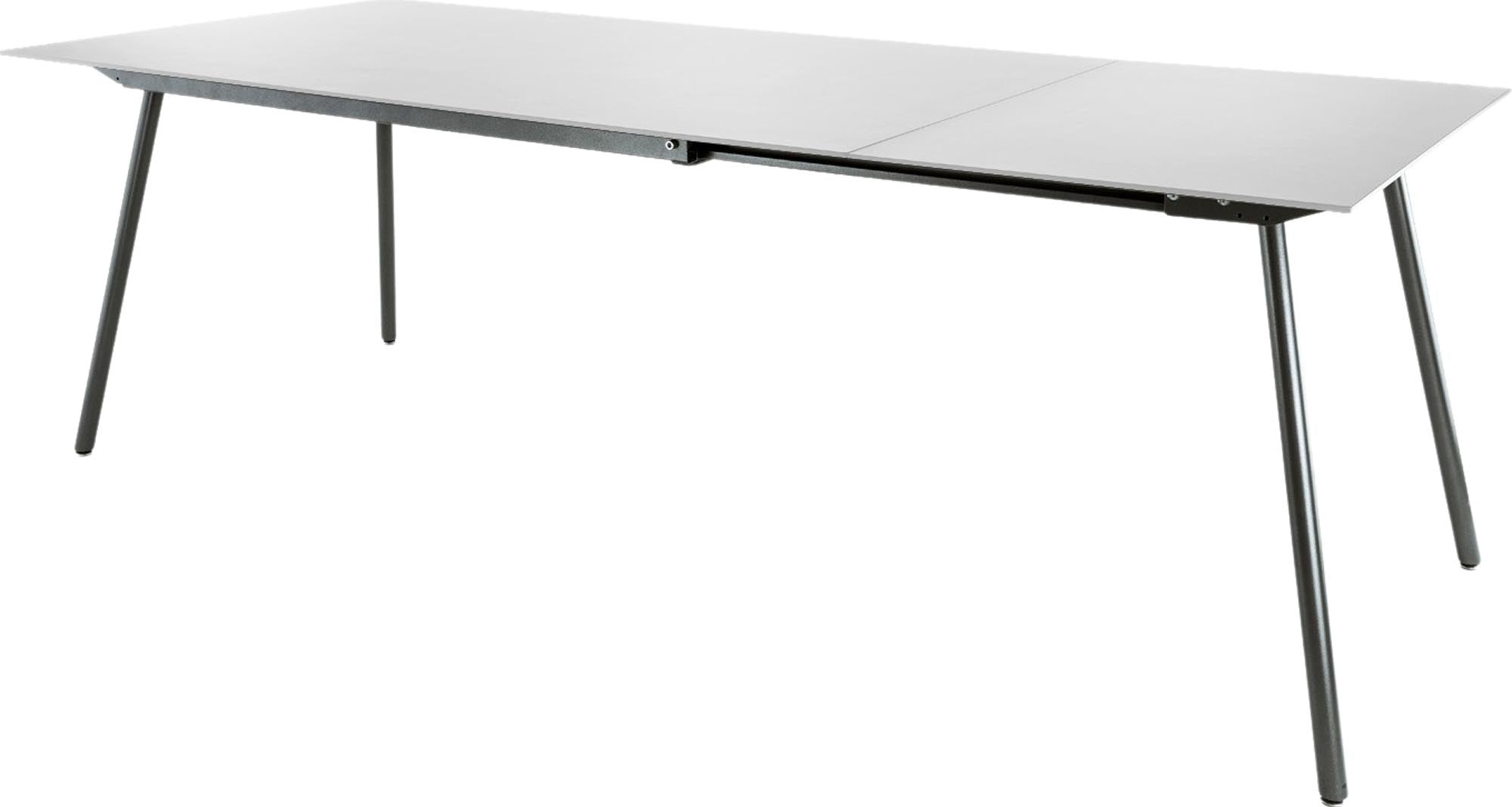 Locarno Glasfaser-Gartentisch 160/220x90 ausziehbar in Weiss präsentiert im Onlineshop von KAQTU Design AG. Gartentisch ist von Schaffner