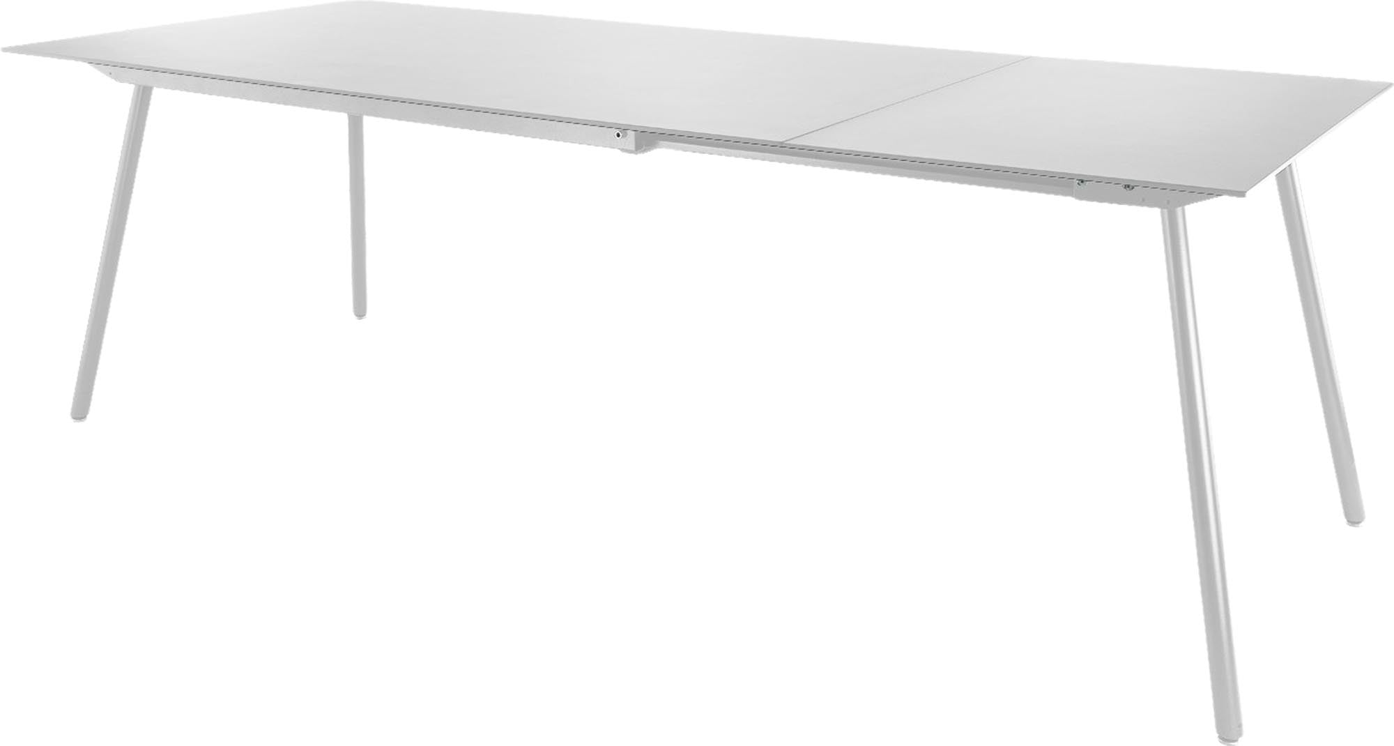 Locarno Glasfaser-Gartentisch 160/220x90 ausziehbar in Weiss präsentiert im Onlineshop von KAQTU Design AG. Gartentisch ist von Schaffner