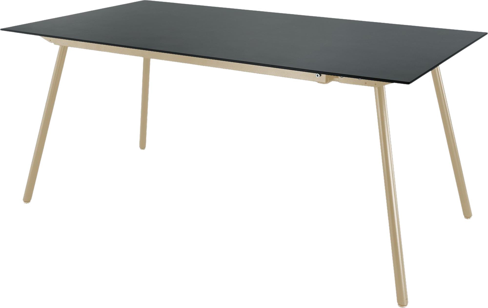 Locarno Glasfaser-Gartentisch 160x90 in Graphit präsentiert im Onlineshop von KAQTU Design AG. Gartentisch ist von Schaffner