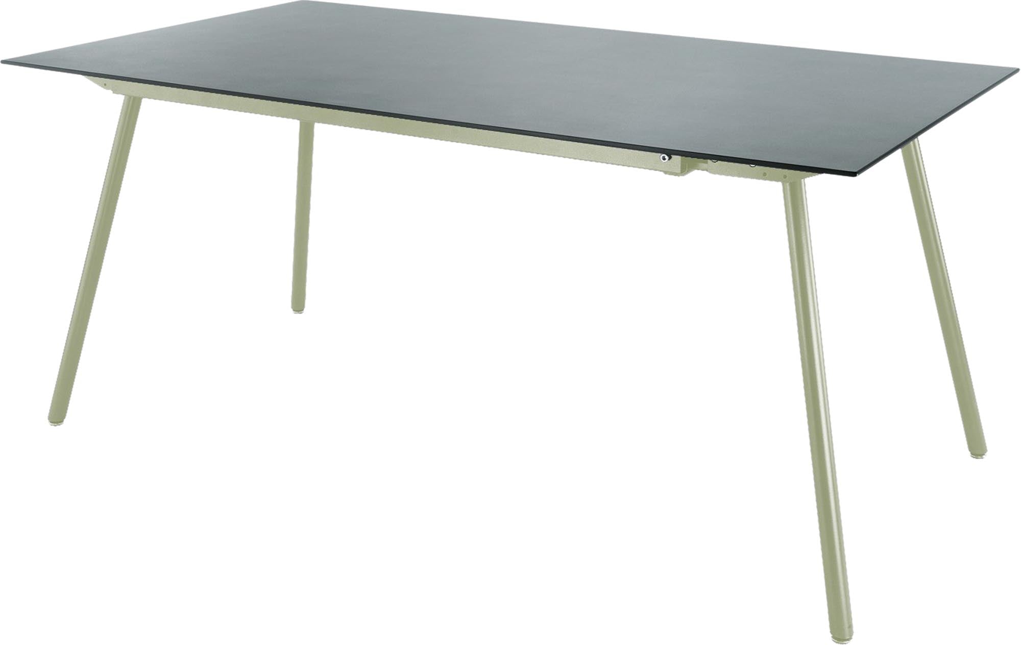 Locarno Glasfaser-Gartentisch 160x90 in Alusilber präsentiert im Onlineshop von KAQTU Design AG. Gartentisch ist von Schaffner