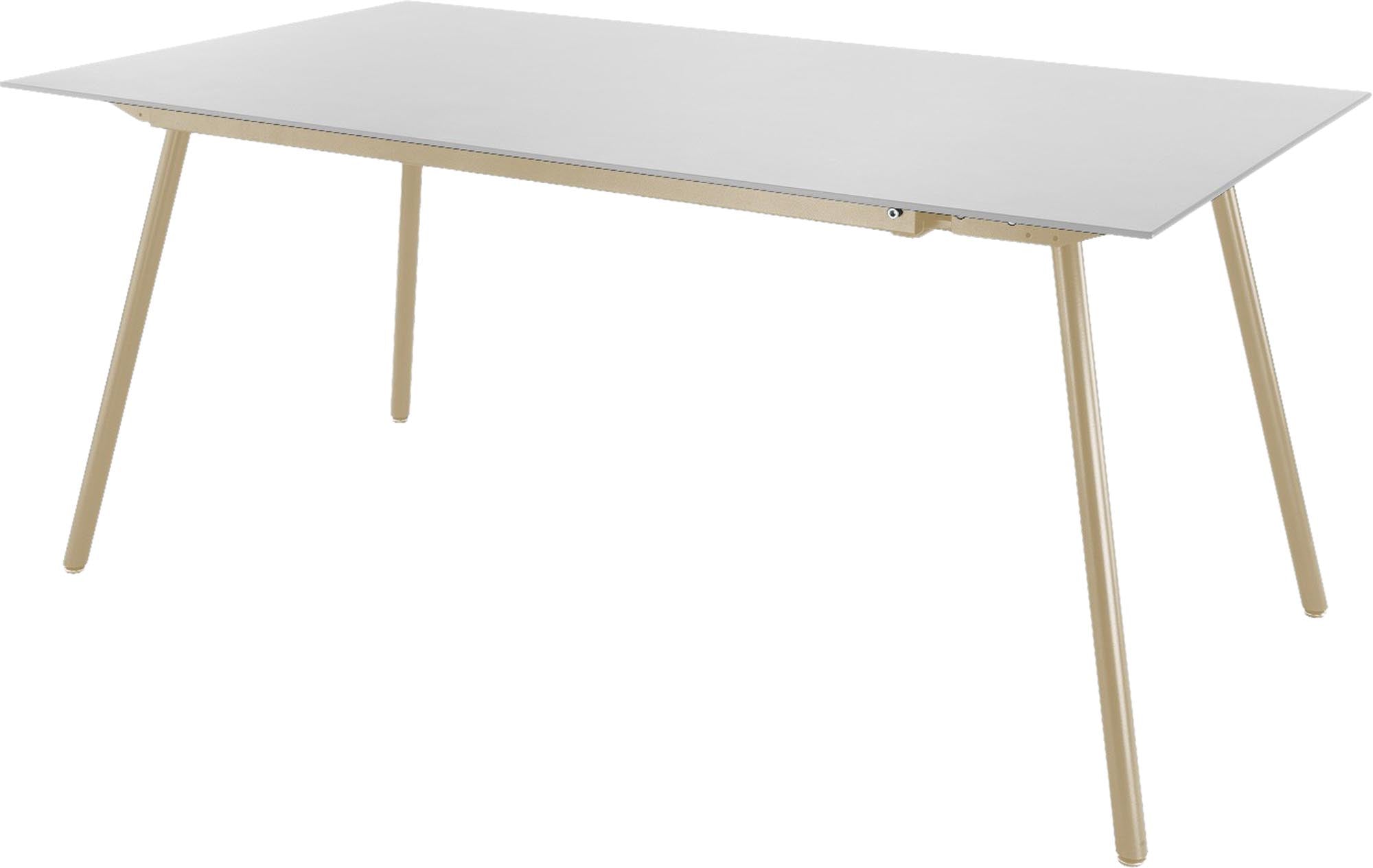 Locarno Glasfaser-Gartentisch 160x90 in Weiss präsentiert im Onlineshop von KAQTU Design AG. Gartentisch ist von Schaffner