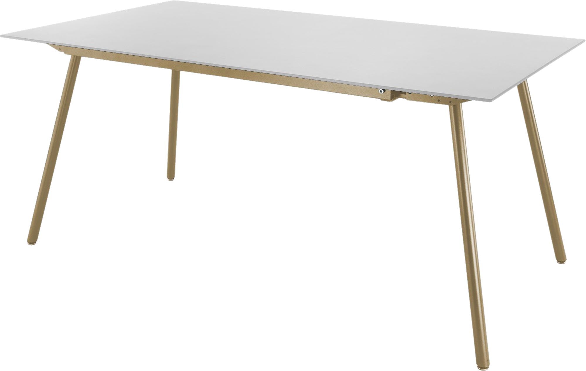 Eleganter Glasfaser-Gartentisch 160x90 cm von Schaffner, langlebig, wetterfest, pflegeleicht, modernes Design – ideal für Garten, Balkon und Terrasse.