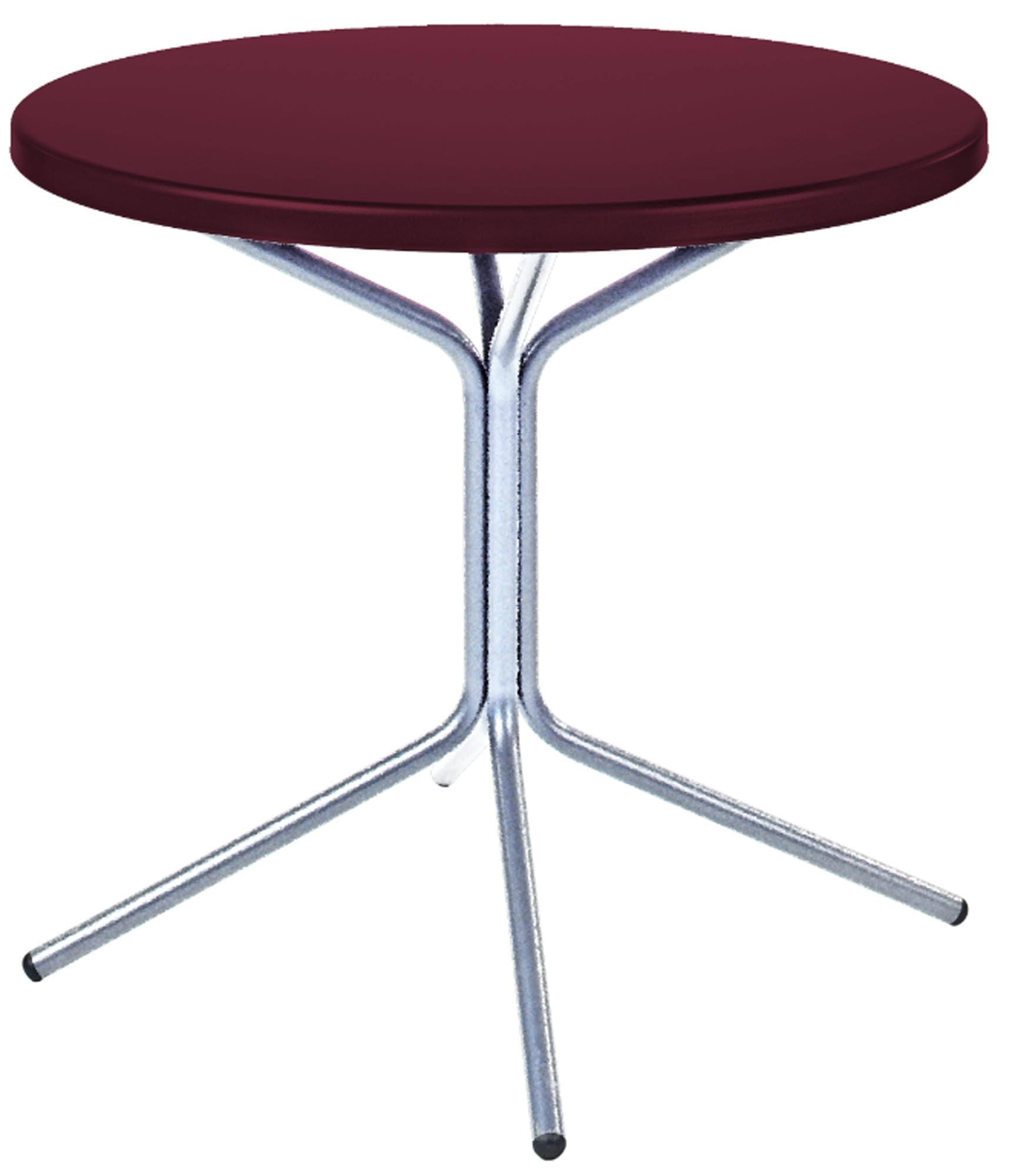 PIX Metall-Beistelltisch Outdoor ø54 / 54 in Bordeaux präsentiert im Onlineshop von KAQTU Design AG. Beistelltisch Outdoor ist von Schaffner