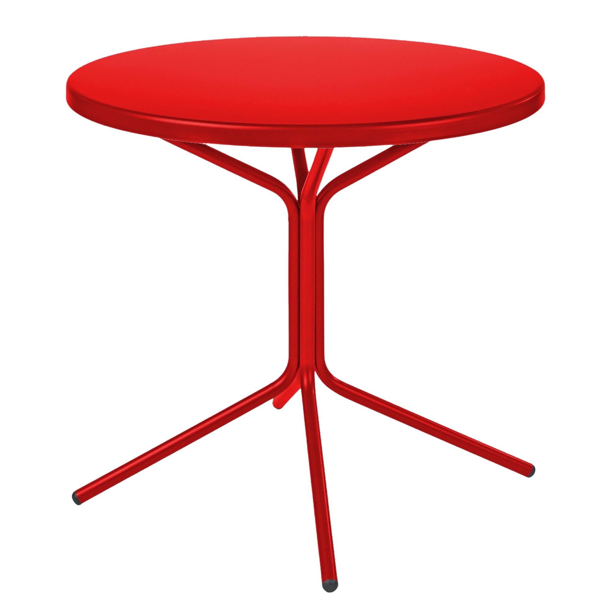 PIX Metall-Beistelltisch Outdoor ø54 / 54 in Rot präsentiert im Onlineshop von KAQTU Design AG. Beistelltisch Outdoor ist von Schaffner