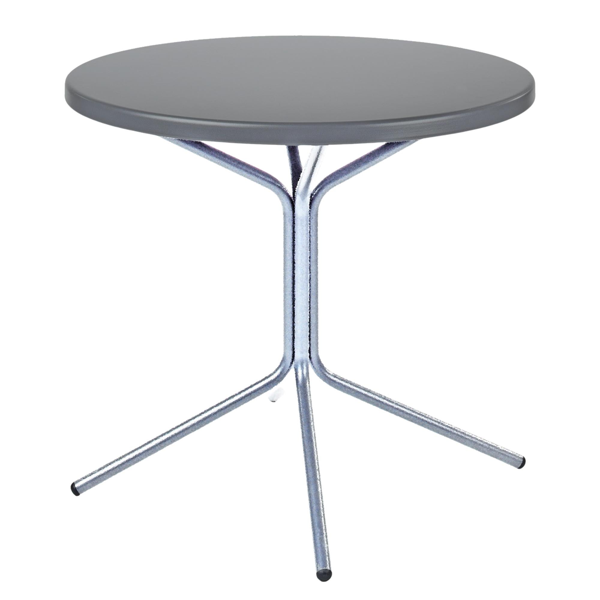 PIX Metall-Beistelltisch Outdoor ø54 / 54 in Alusilber präsentiert im Onlineshop von KAQTU Design AG. Beistelltisch Outdoor ist von Schaffner