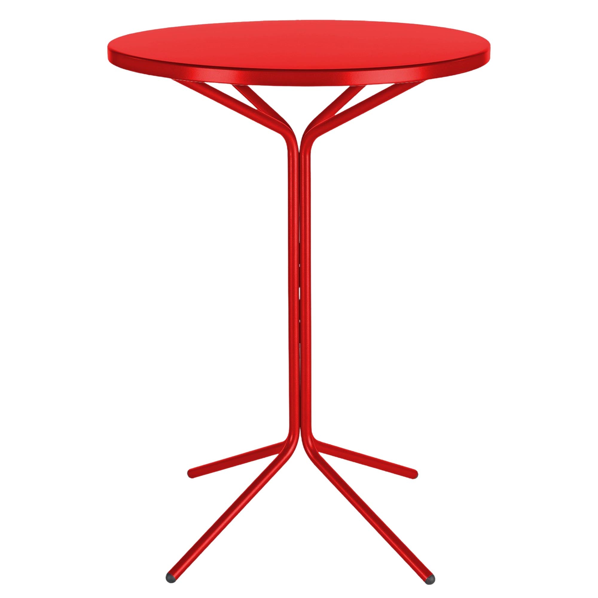 PIX Metall-Stehtisch Outdoor ø60 / 110 in Rot präsentiert im Onlineshop von KAQTU Design AG. Hochtisch Outdoor ist von Schaffner