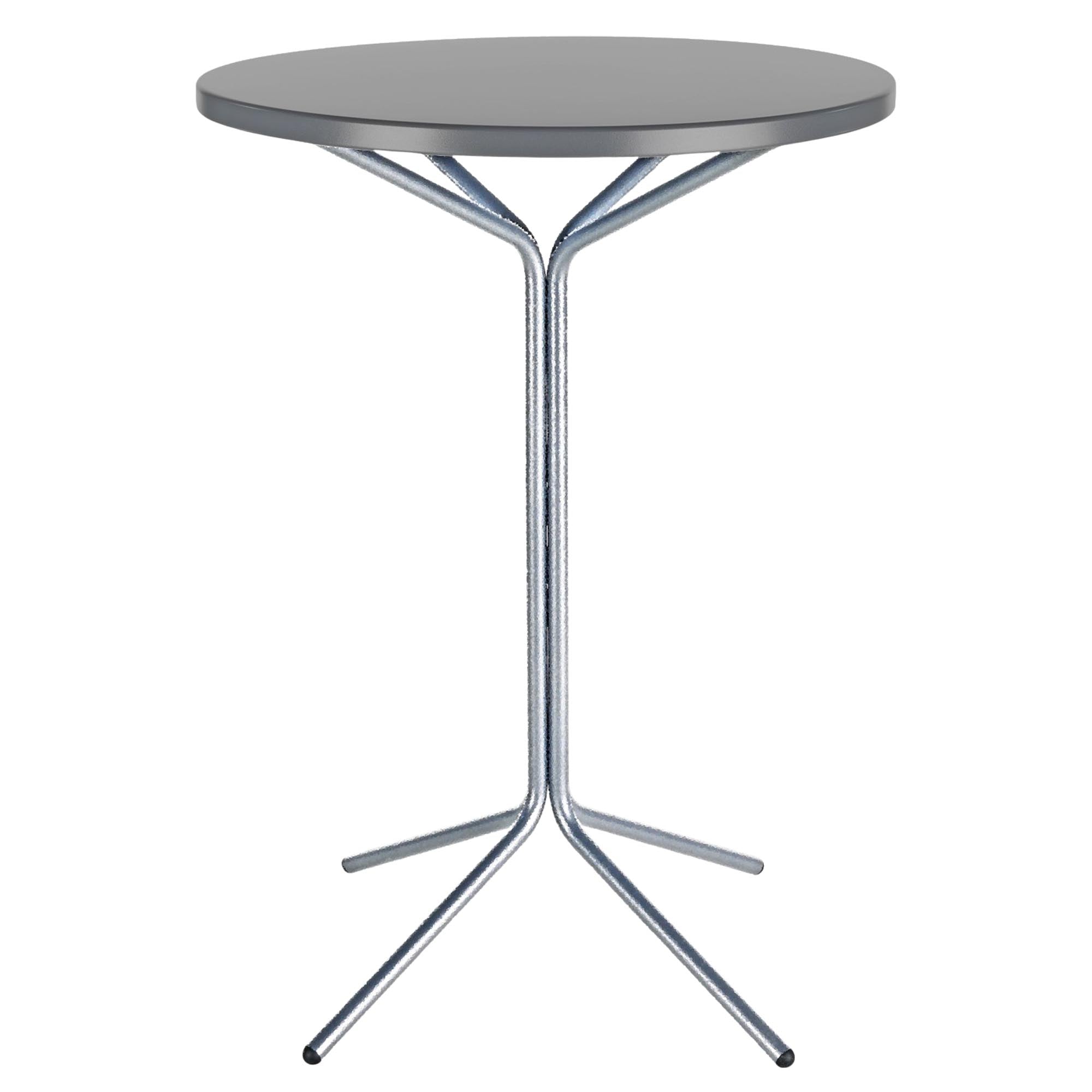 PIX Metall-Stehtisch Outdoor ø60 / 110 in Alusilber präsentiert im Onlineshop von KAQTU Design AG. Hochtisch Outdoor ist von Schaffner