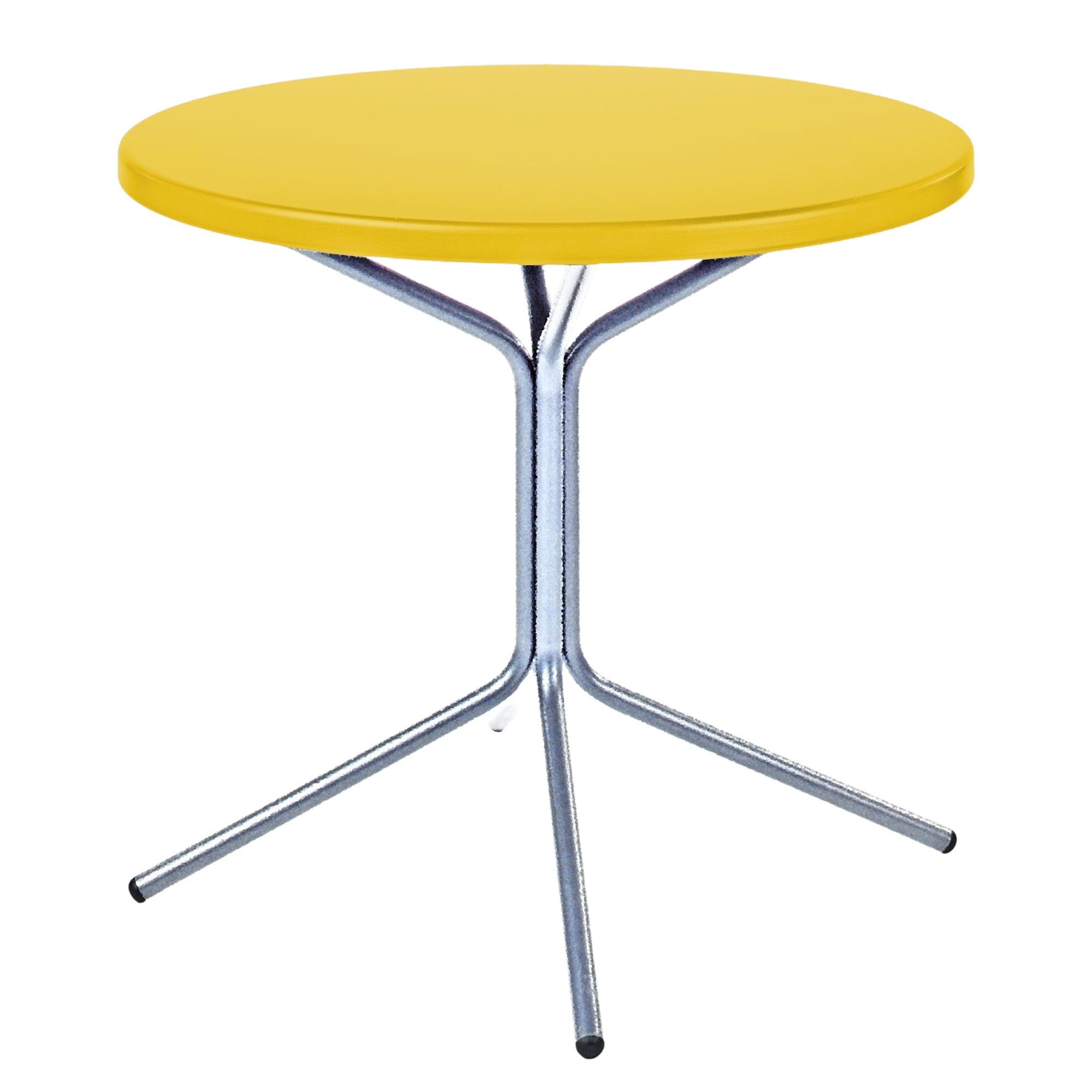 PIX Metall-Gartentisch ø80 / 72 in Gelb präsentiert im Onlineshop von KAQTU Design AG. Gartentisch ist von Schaffner