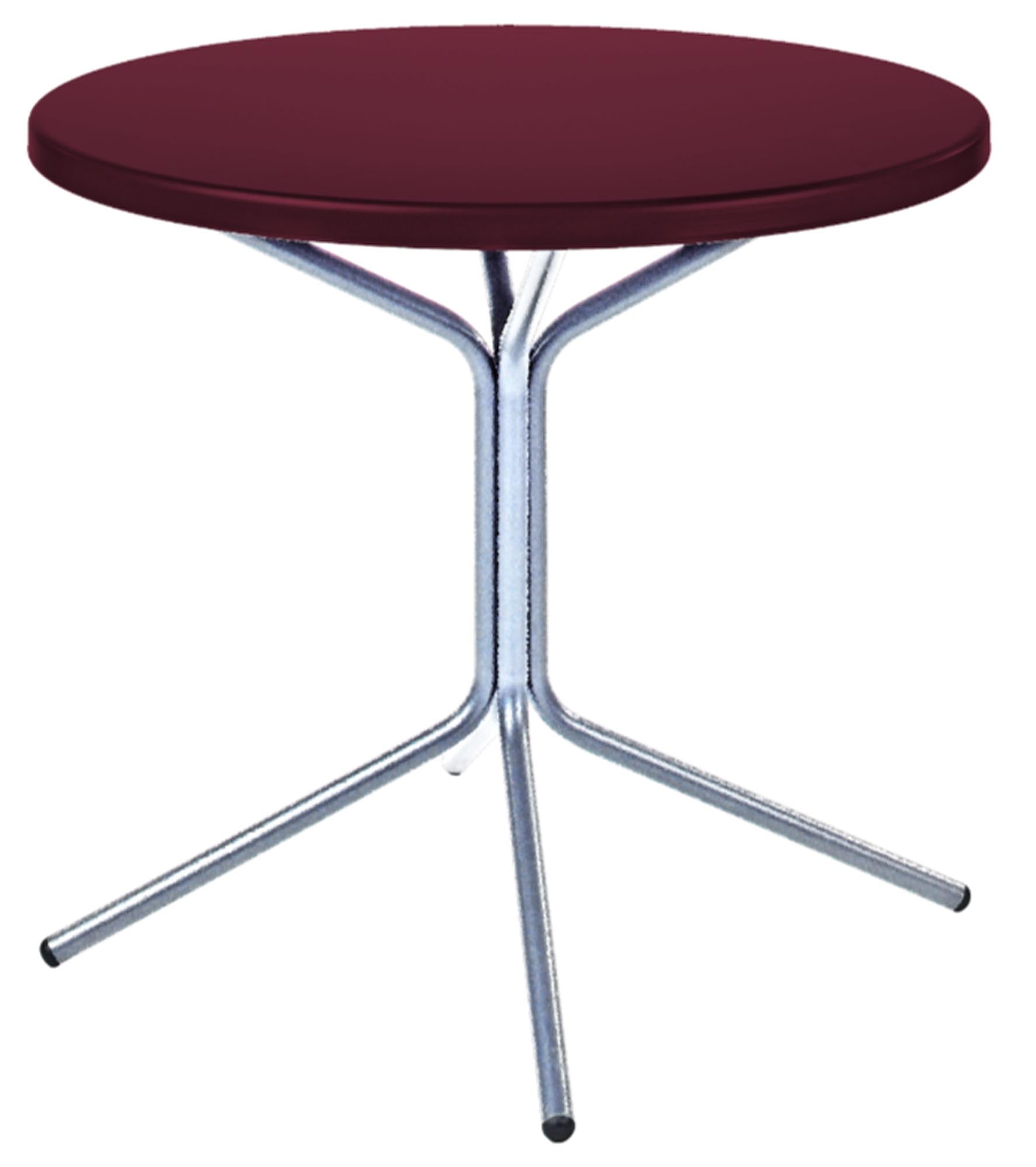PIX Metall-Gartentisch ø80 / 72 in Bordeaux präsentiert im Onlineshop von KAQTU Design AG. Gartentisch ist von Schaffner