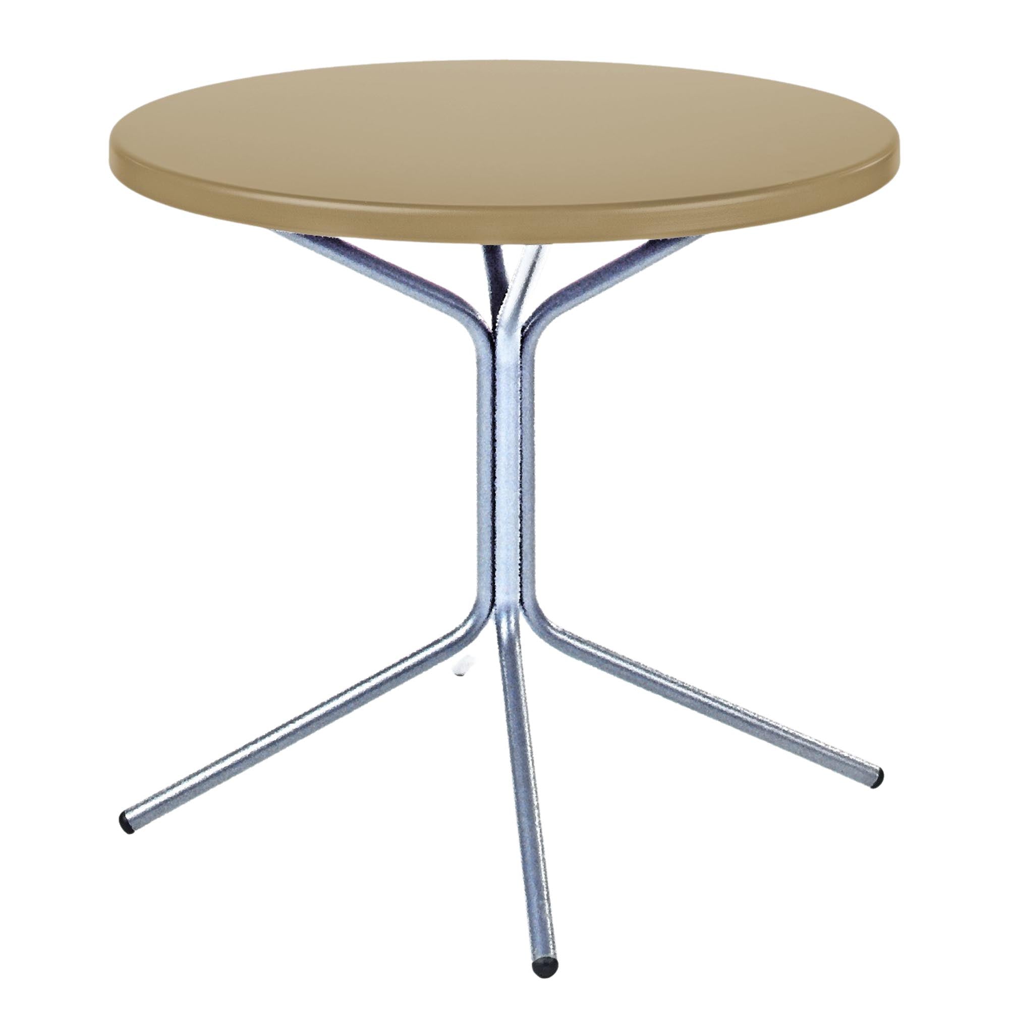 PIX Metall-Gartentisch ø80 / 72 in Pastellbraun präsentiert im Onlineshop von KAQTU Design AG. Gartentisch ist von Schaffner