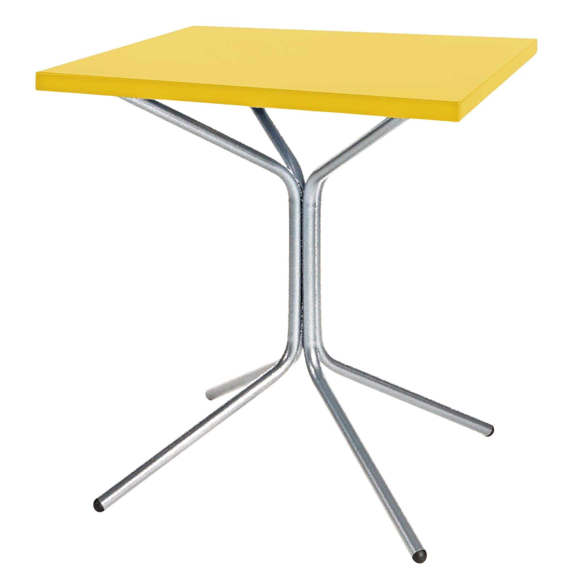 PIX Metall-Gartentisch 70x70 / 72 in Gelb präsentiert im Onlineshop von KAQTU Design AG. Gartentisch ist von Schaffner