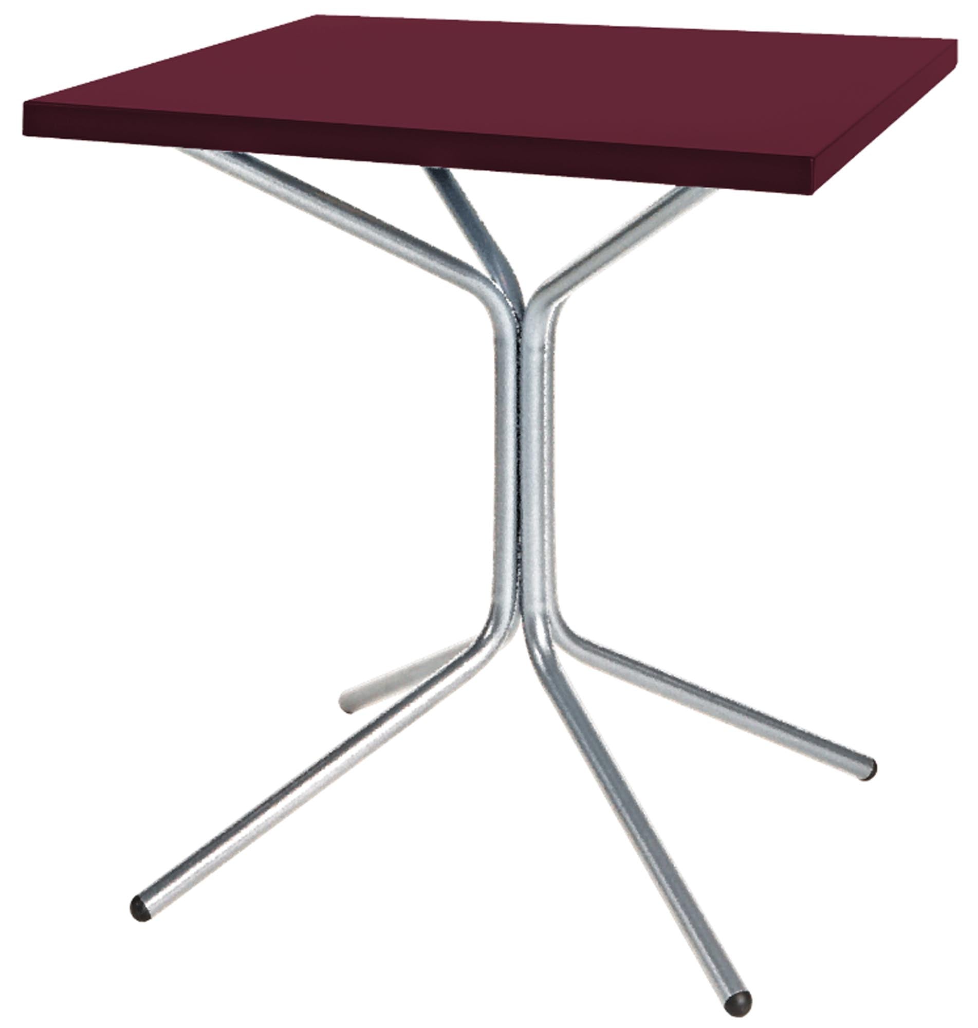 PIX Metall-Gartentisch 70x70 / 72 in Bordeaux präsentiert im Onlineshop von KAQTU Design AG. Gartentisch ist von Schaffner