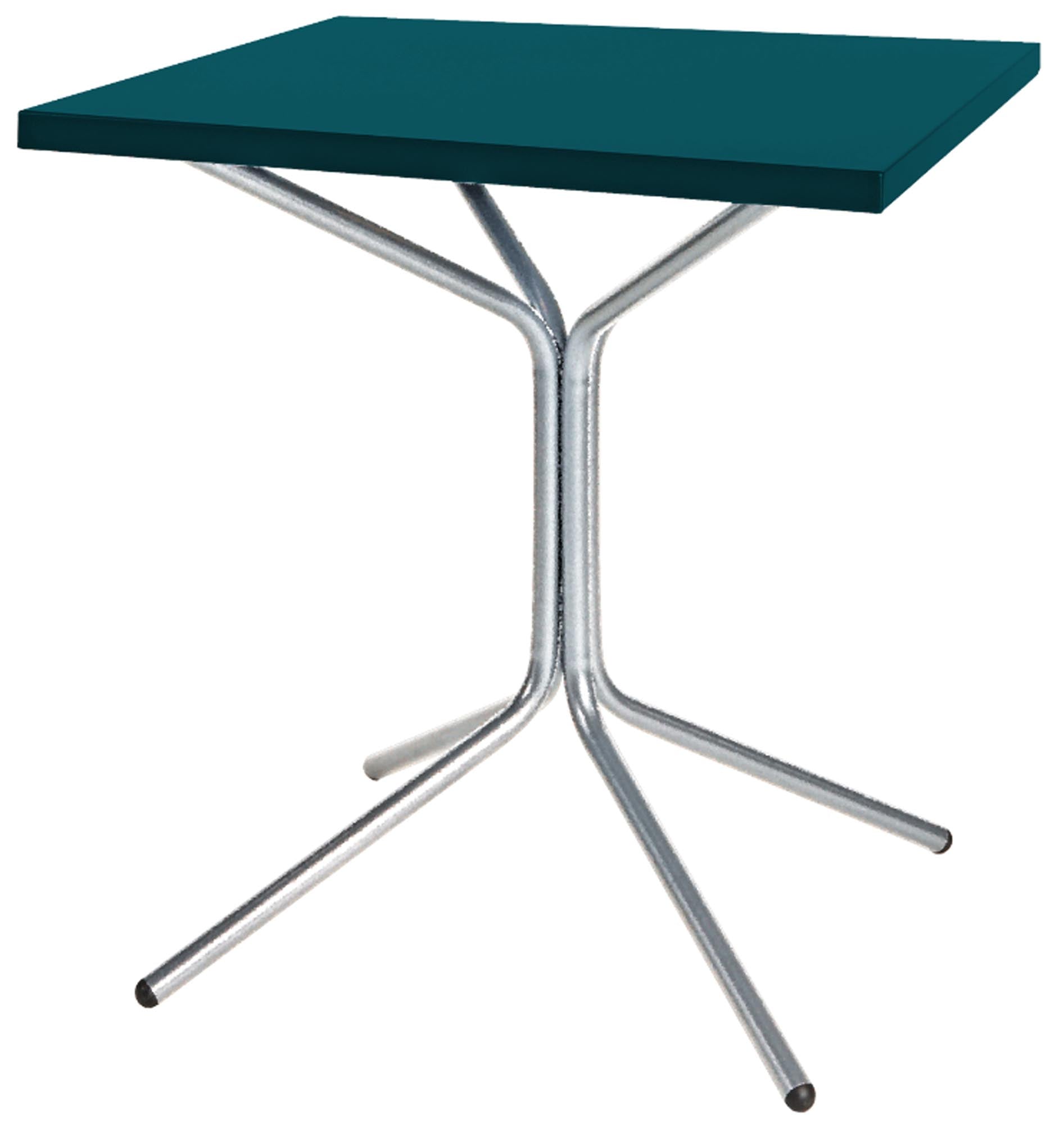 PIX Metall-Gartentisch 70x70 / 72 in Kaliblau präsentiert im Onlineshop von KAQTU Design AG. Gartentisch ist von Schaffner