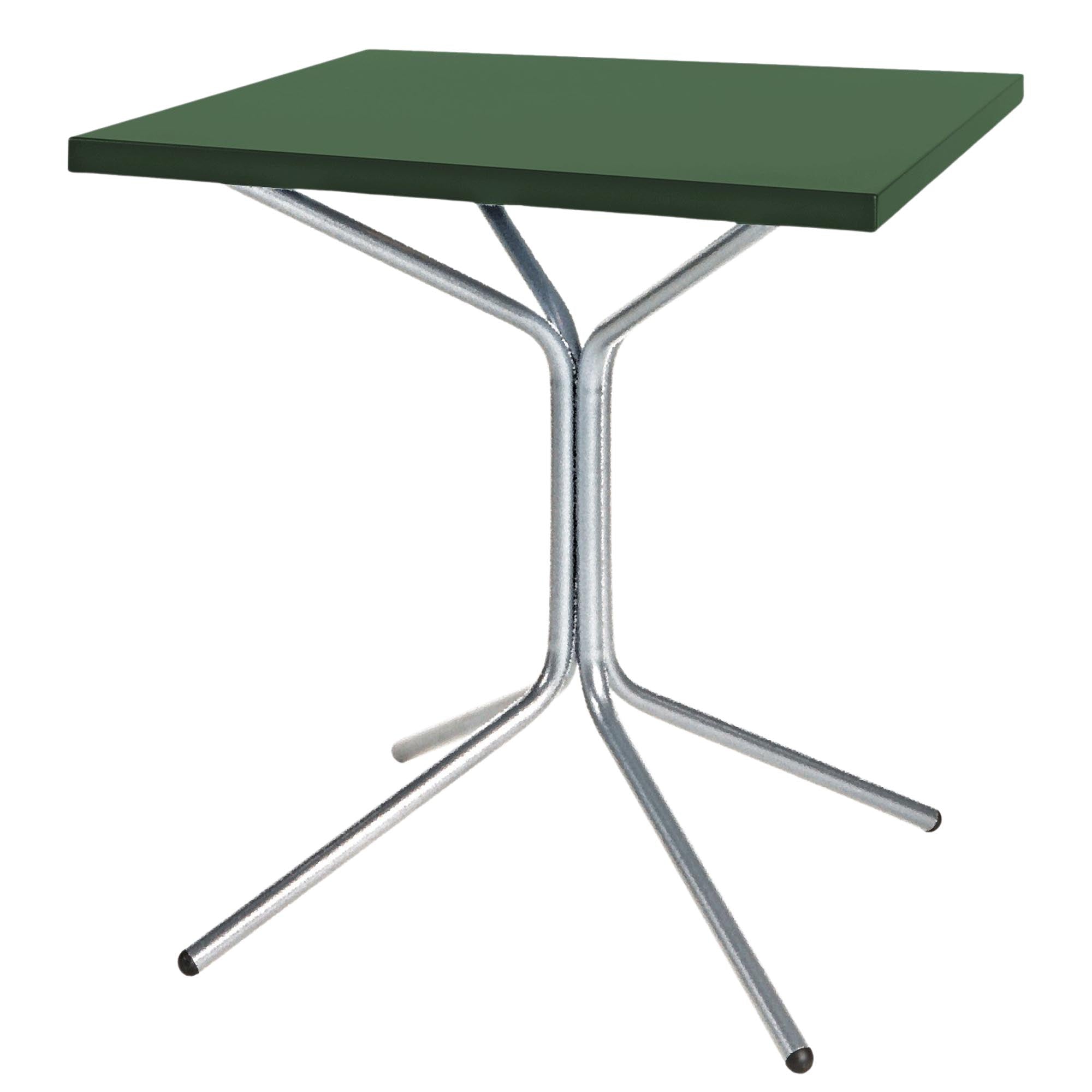 PIX Metall-Gartentisch 70x70 / 72 in Tannengrün präsentiert im Onlineshop von KAQTU Design AG. Gartentisch ist von Schaffner