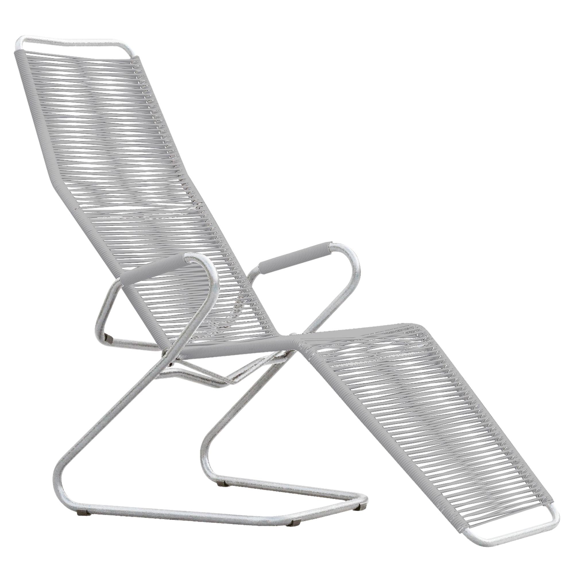 Moderner Locarno Spaghetti Liegestuhl von Schaffner, perfekt für Garten und Terrasse, bietet hohen Komfort und ansprechende Optik.