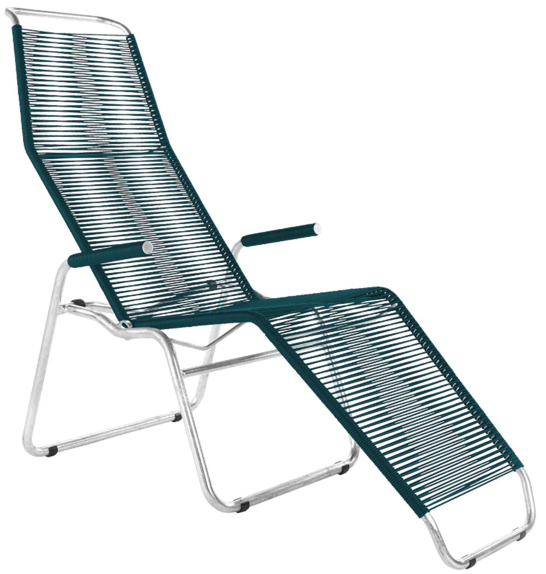 Liege Brissago Spaghetti in Kaliblau / Feuerverzinkt präsentiert im Onlineshop von KAQTU Design AG. Liegestuhl ist von Schaffner