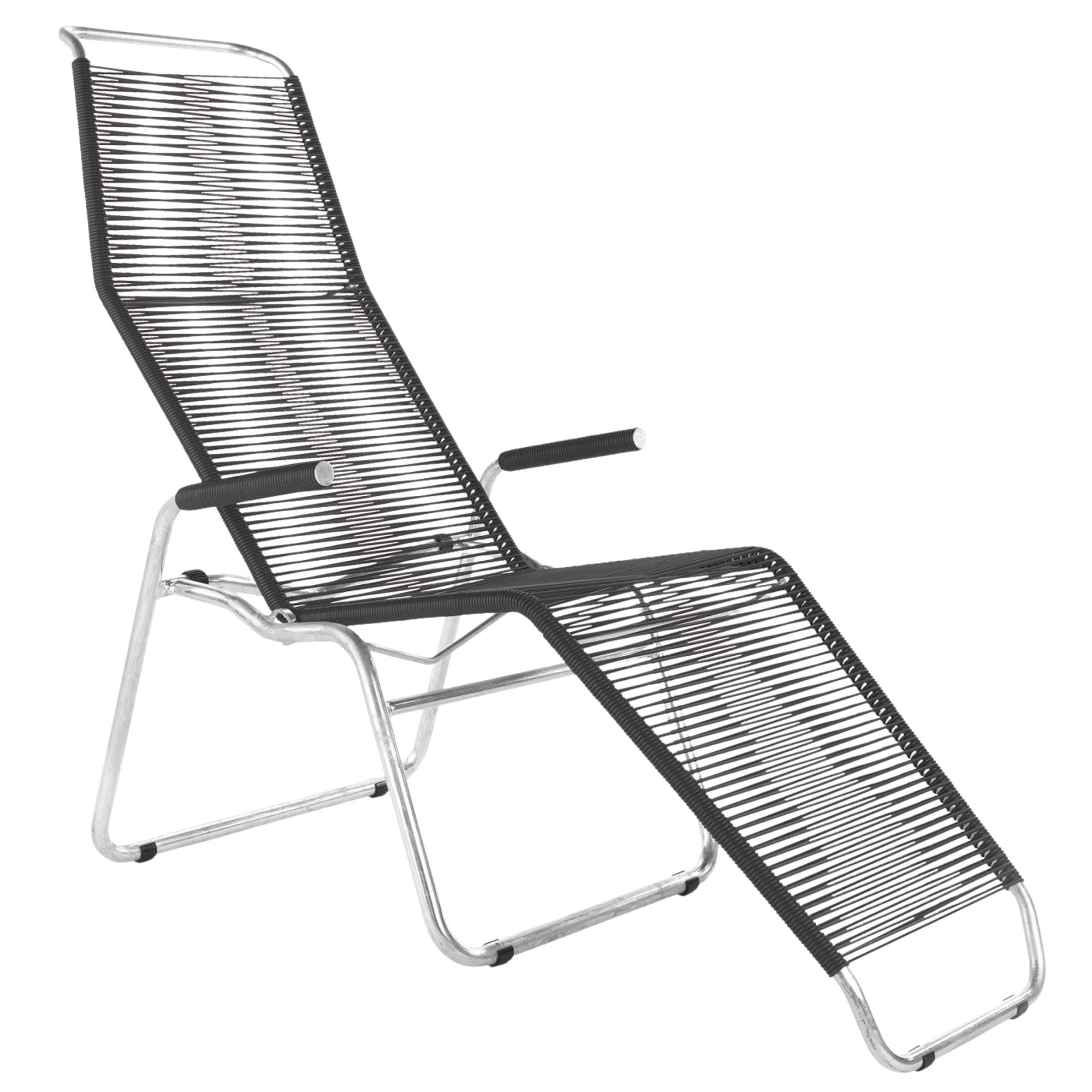 Liege Brissago Spaghetti in Anthrazit / Feuerverzinkt präsentiert im Onlineshop von KAQTU Design AG. Liegestuhl ist von Schaffner