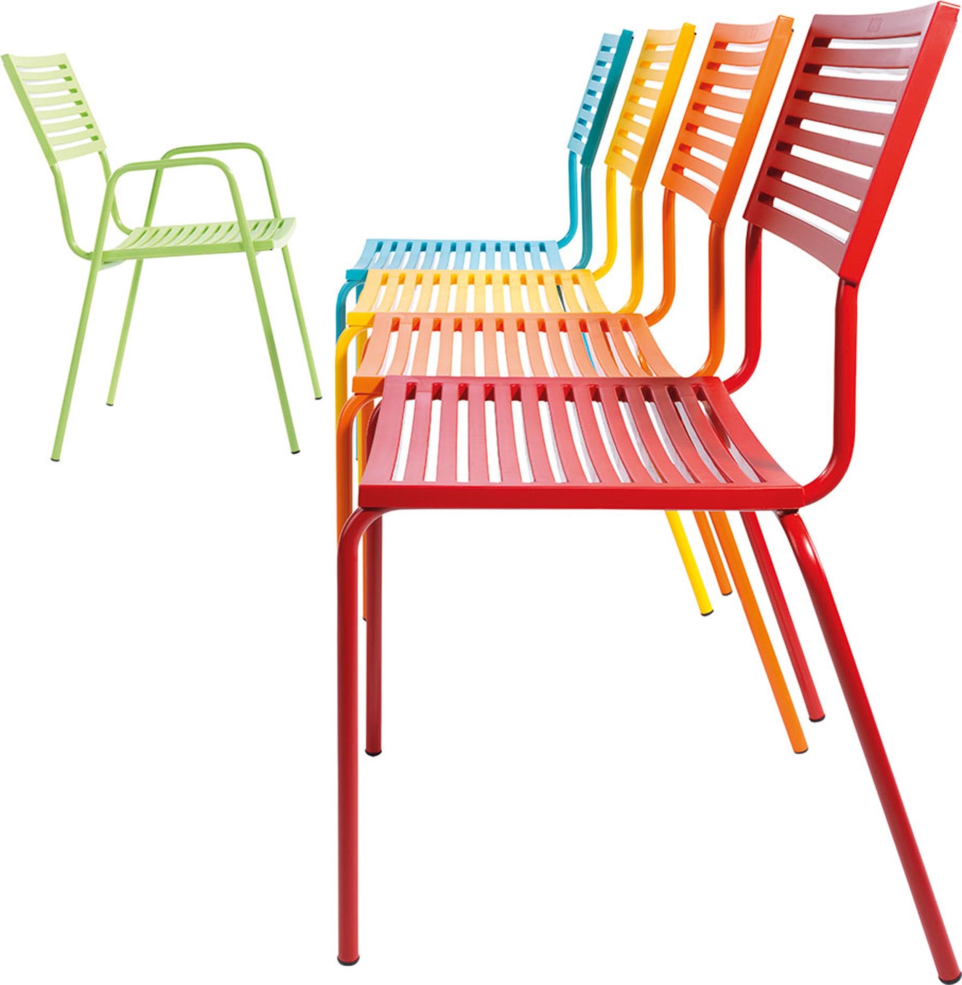 Eleganter Bodensee Lamello-Gartenstuhl ohne Armlehne, ideal für den Garten. Hochwertige Verarbeitung und modernes Design für entspannte Stunden im Freien.