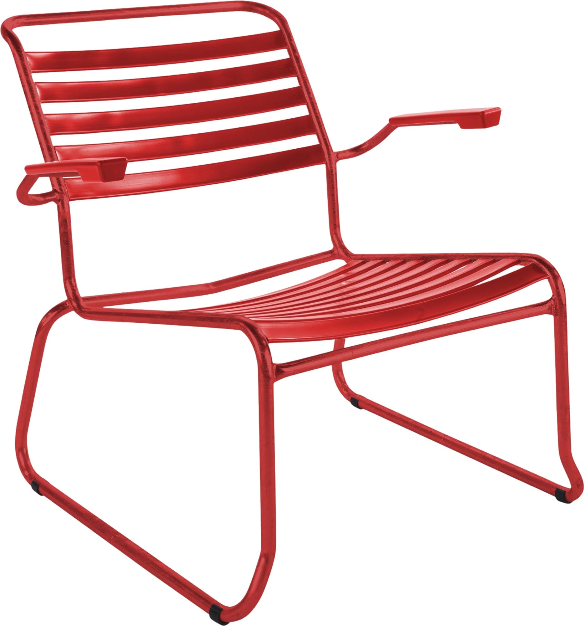 Säntis Kufen-Lounger Lättli mit Armlehne: Robuster und eleganter Lounger für Ihren Garten, wetterfest und ideal für entspannte Stunden im Freien.