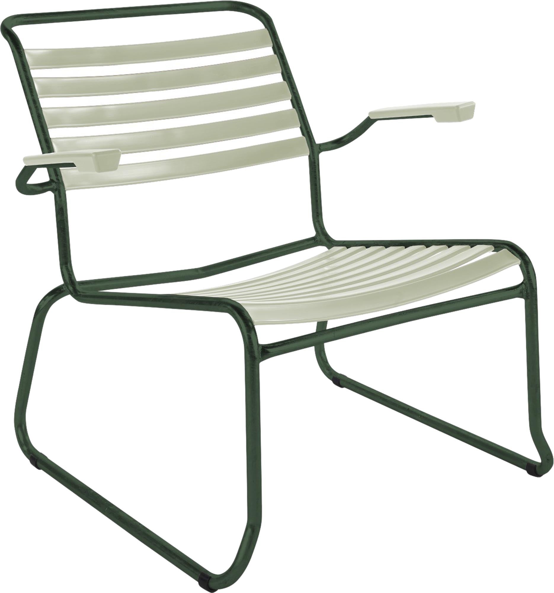 Eleganter Säntis Lounger mit Kufen und Armlehnen von Schaffner.