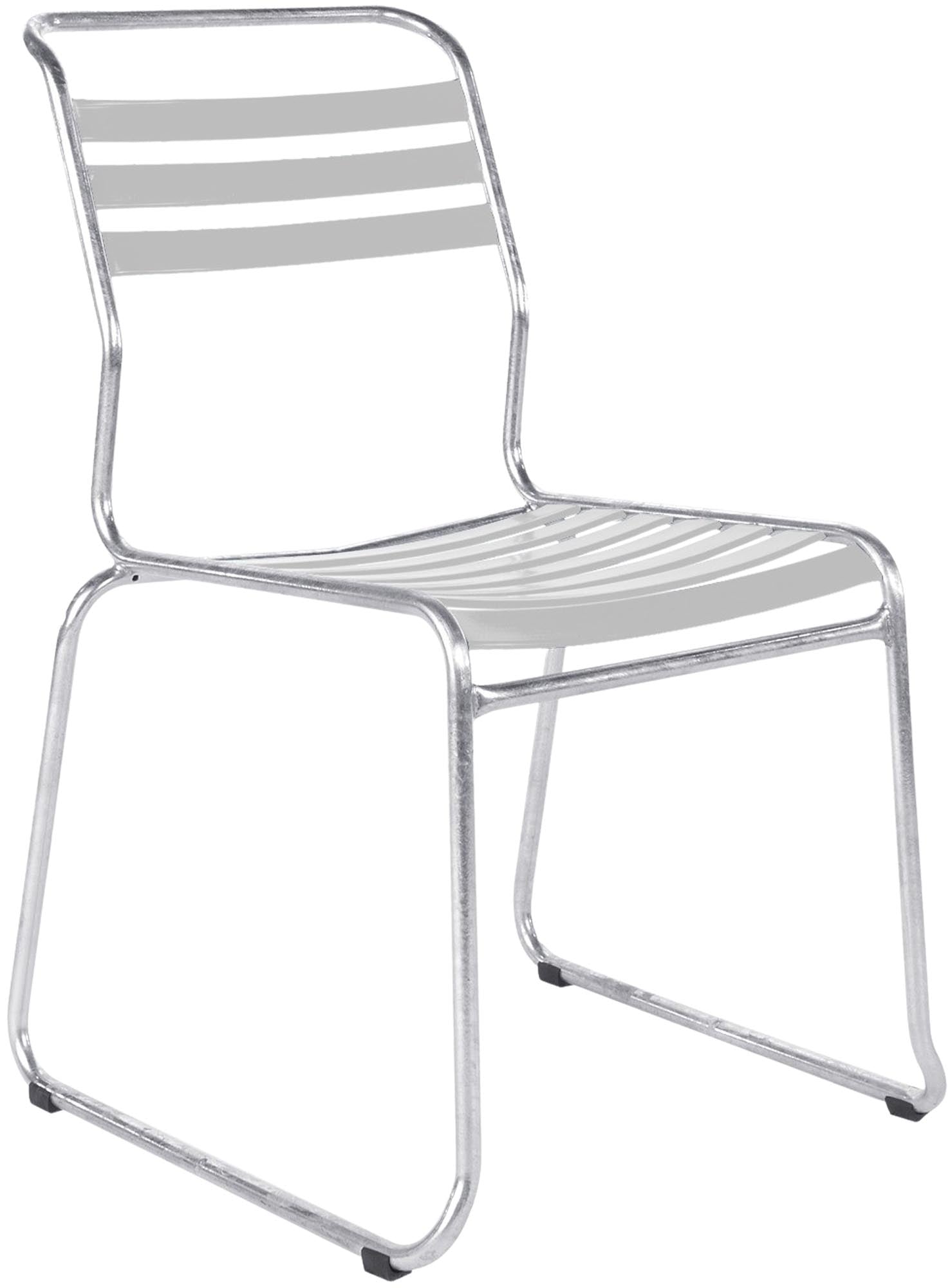 Säntis Lättli-Gartenstuhl ohne Armlehne Kufen in Weiss präsentiert im Onlineshop von KAQTU Design AG. Gartenstuhl ist von Schaffner