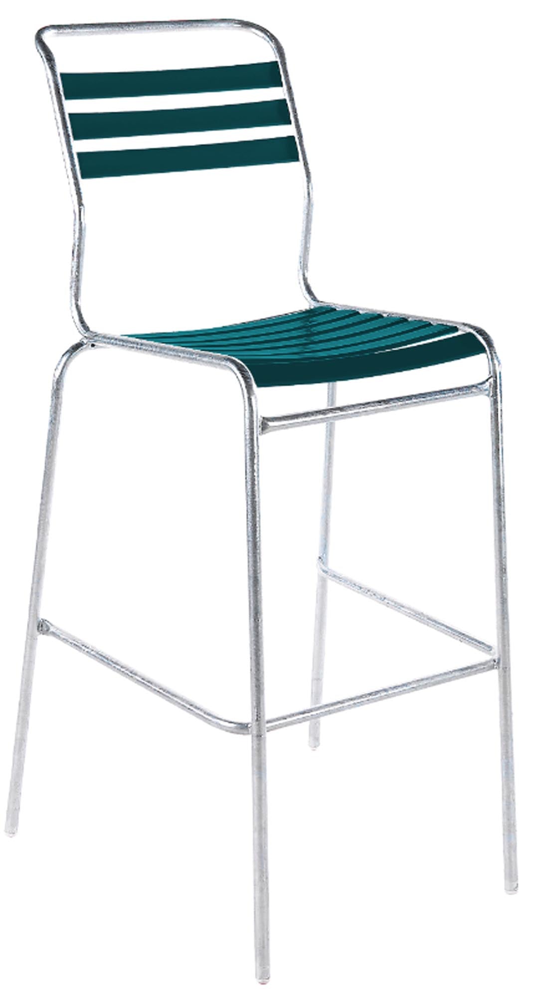 Hochwertiger Säntis Lättli-Barstuhl Outdoor ohne Armlehne, wetterfest, langlebig, umweltfreundlich, in verschiedenen Farben, perfekt für Terrasse und Garten.