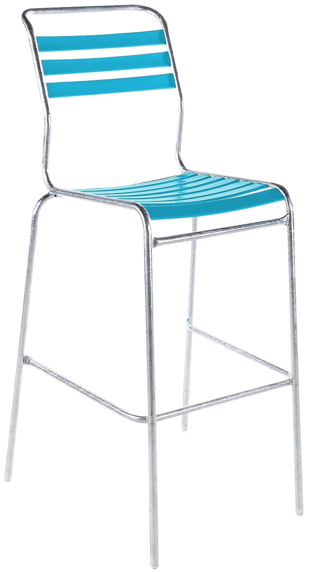 Säntis Lättli-Barstuhl Outdoor ohne Armlehne, wetterfest, robust, nachhaltiges Design, in vielfältigen Farben, ideal für Terrasse, Balkon und Garten.