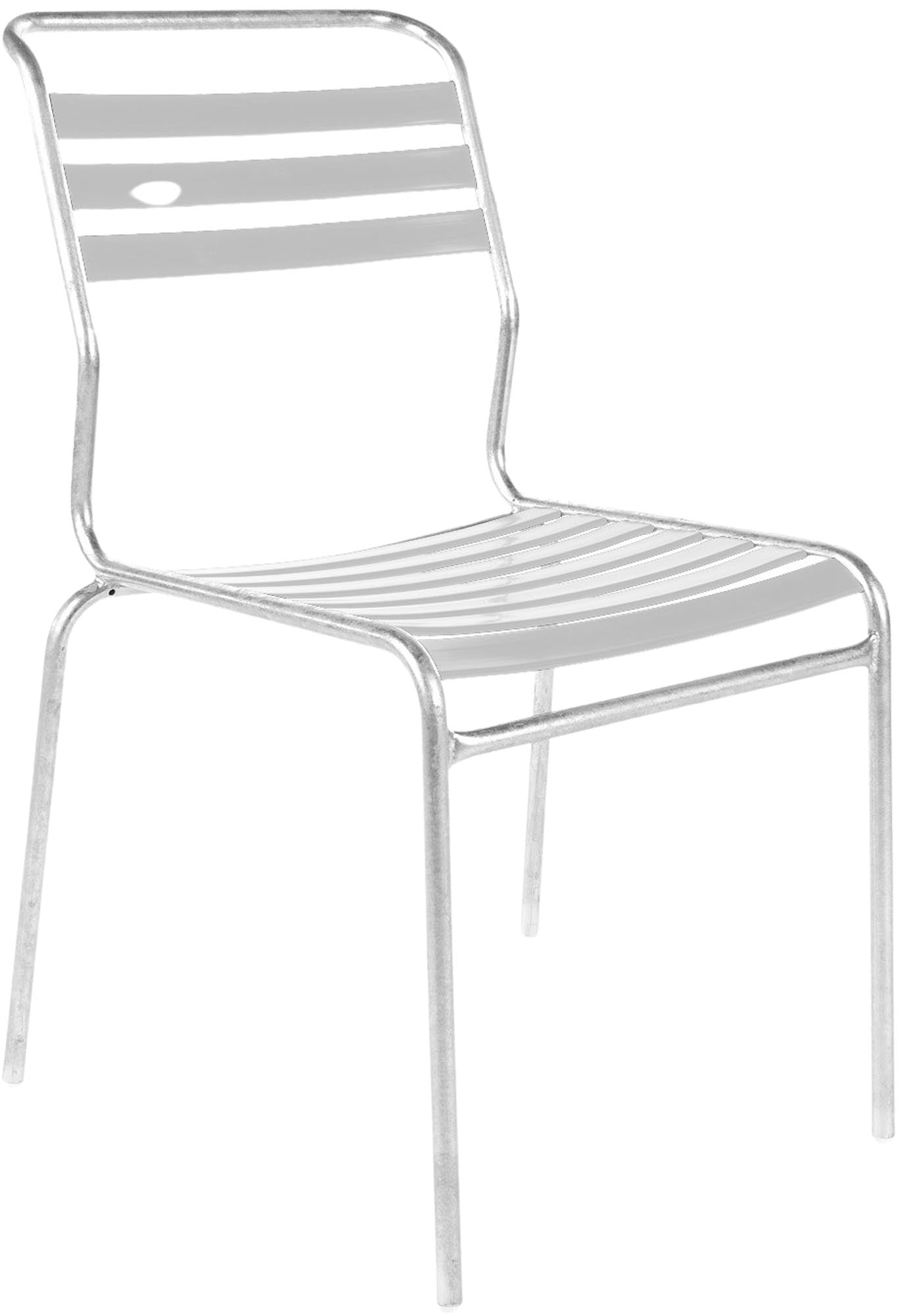 Säntis Lättli-Gartenstuhl ohne Armlehne in Weiss präsentiert im Onlineshop von KAQTU Design AG. Gartenstuhl ist von Schaffner
