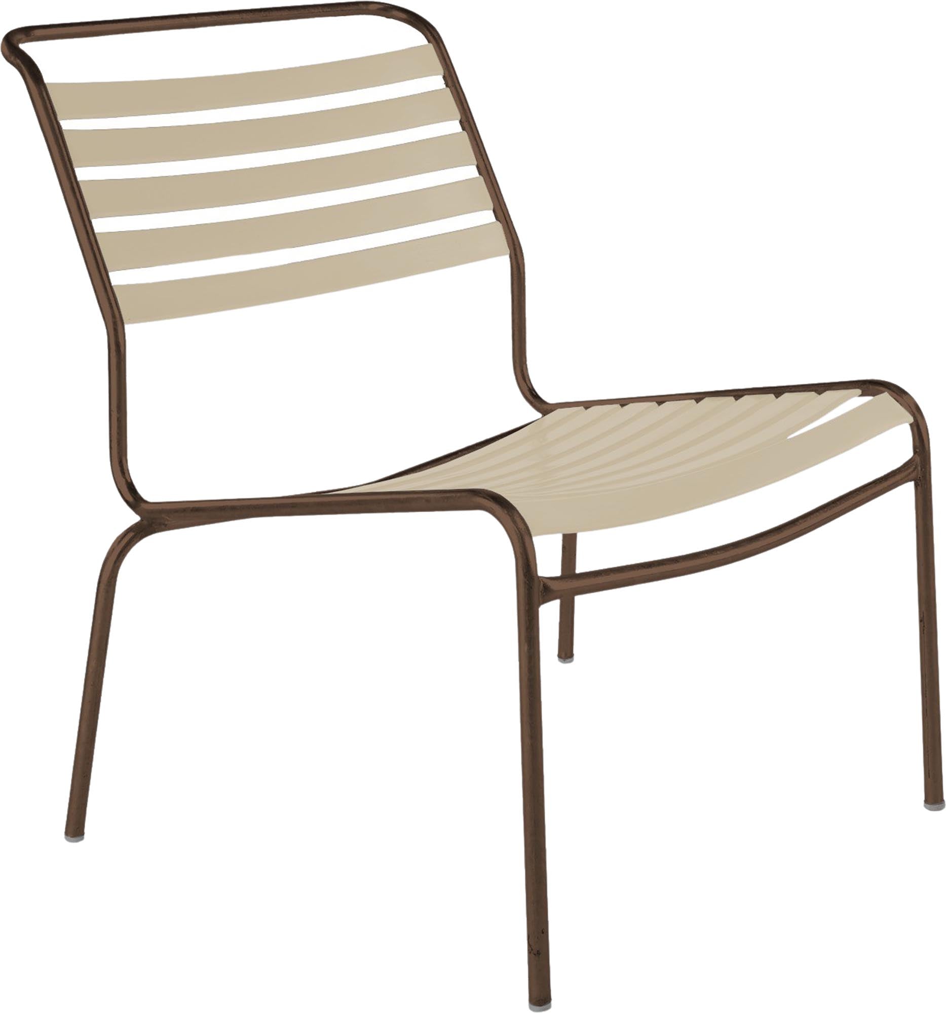 Eleganter Säntis Lounger ohne Armlehne: Ideal für Garten und Balkon, vereint modernes Design mit Wetterfestigkeit und Stabilität.