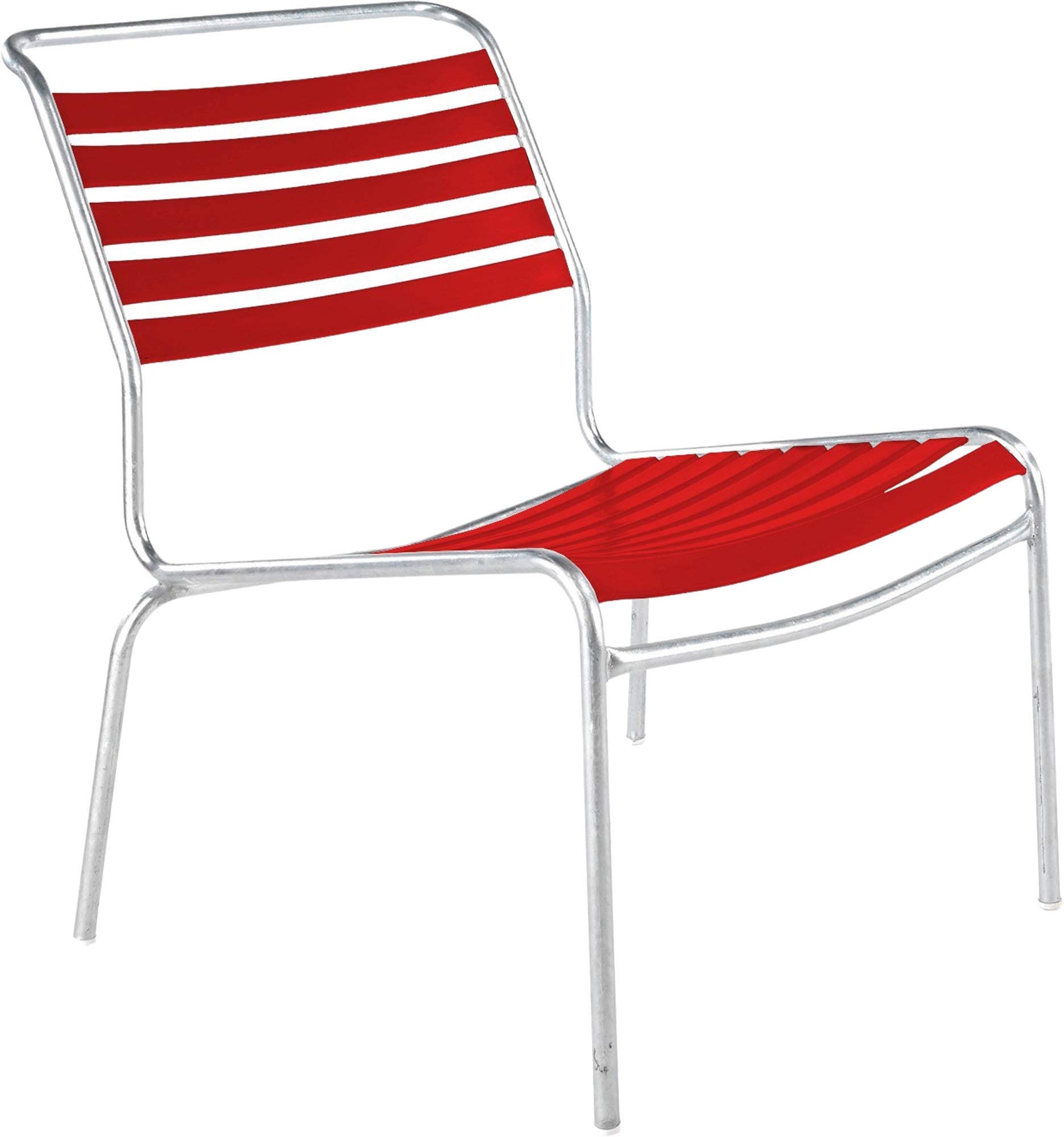 Moderner Säntis Lounger ohne Armlehne für stilvolle Aussenbereiche.