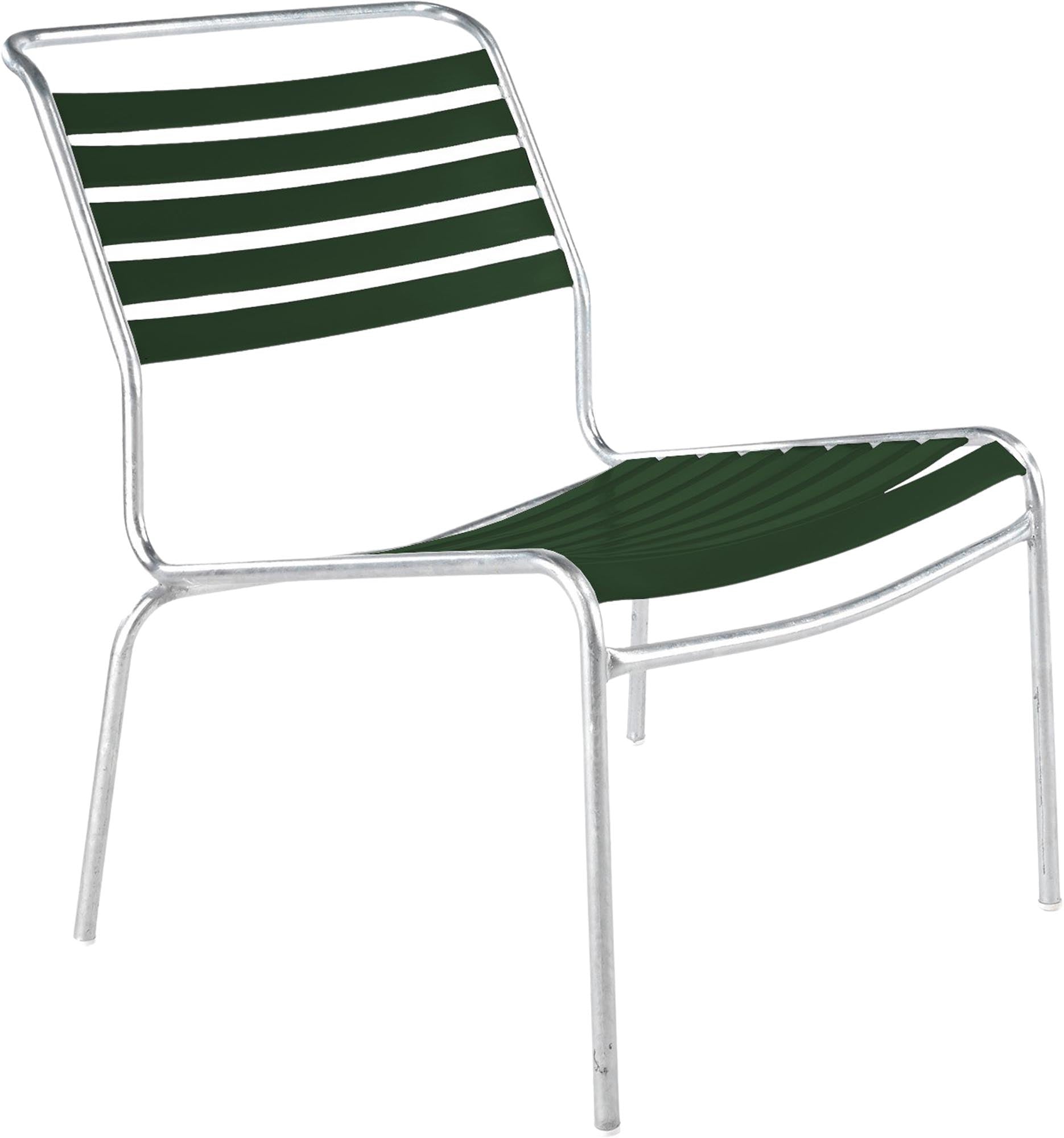 Säntis Lounger: Eleganter, armloser Komfort für moderne Aussenbereiche.