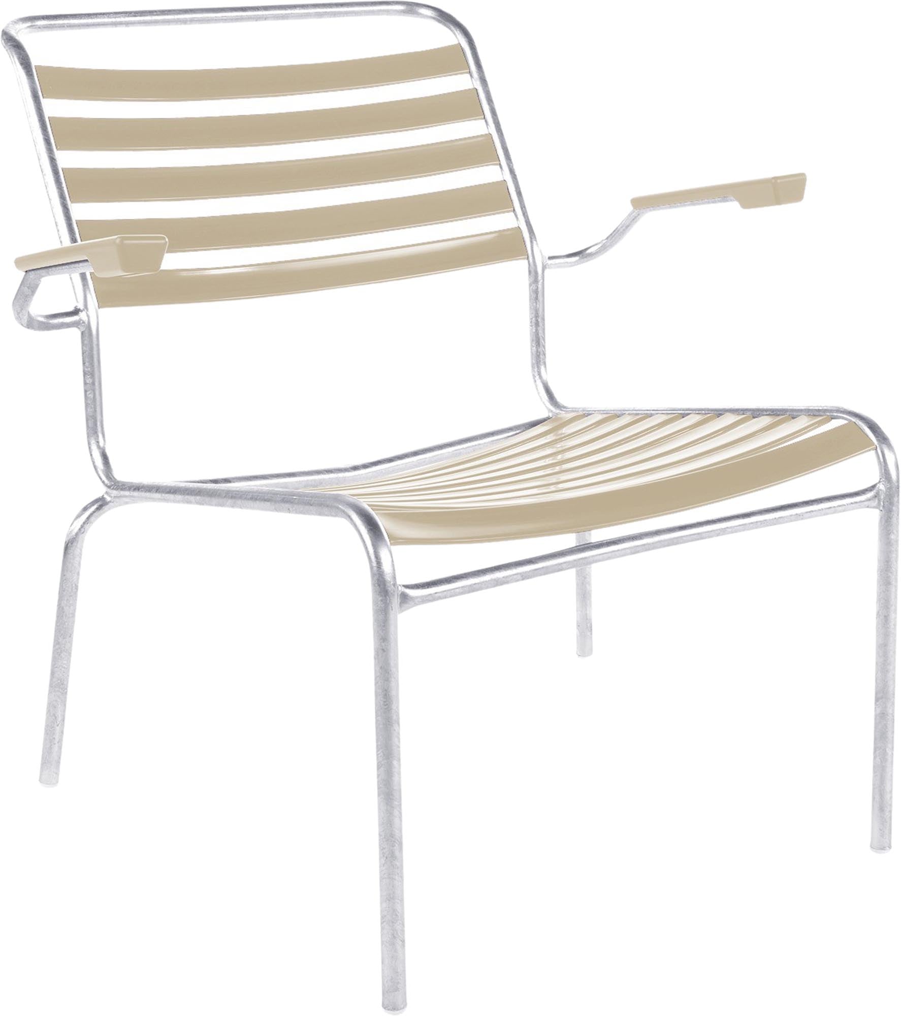 Säntis Lounger: Komfortabler Gartensessel mit Armlehne von Schaffner.