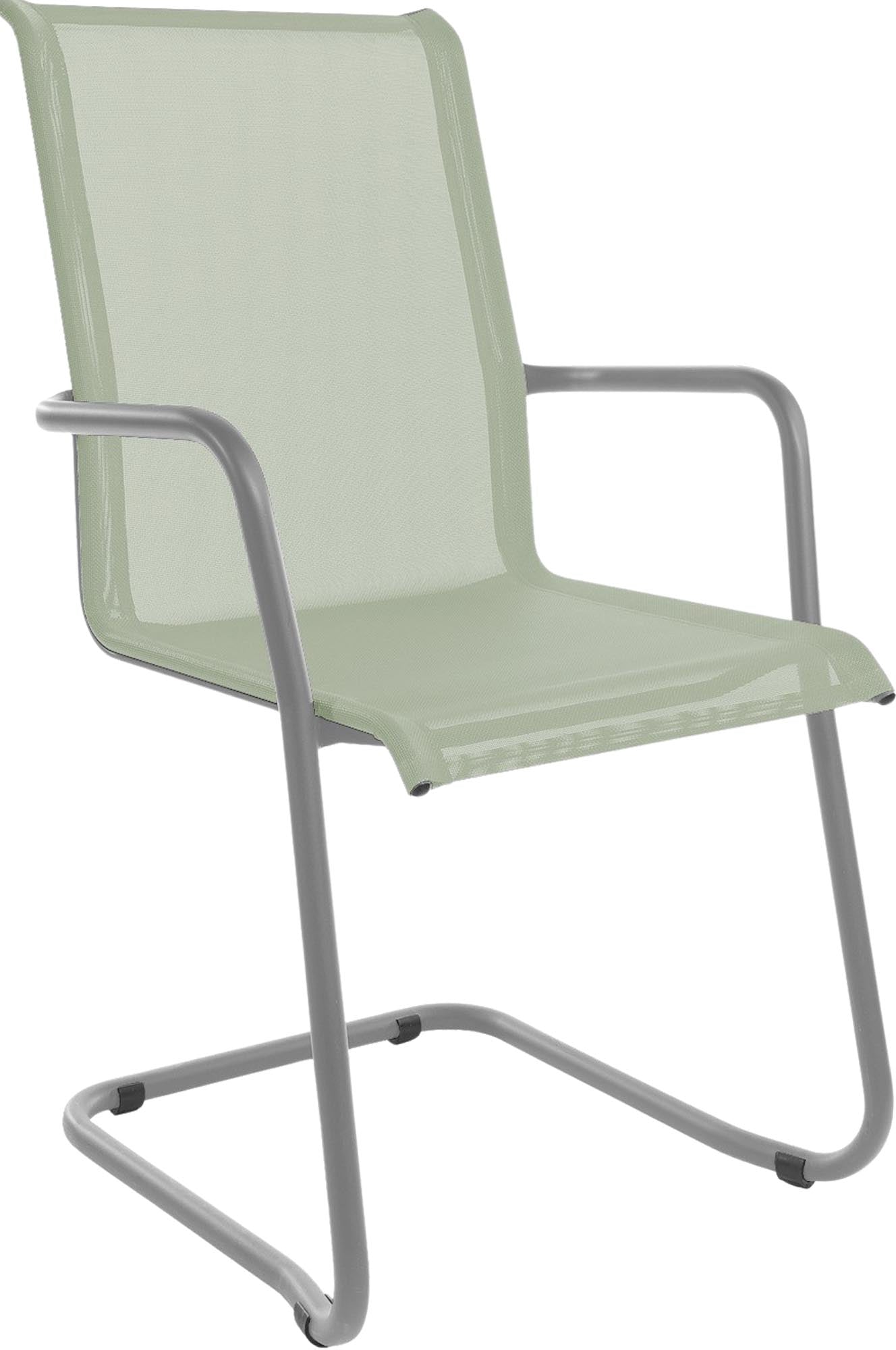 Entdecken Sie den Matten-Sessel Freischwinger Locarno von Schaffner – der perfekte Mix aus Komfort und modernem Design für Ihre Terrasse.