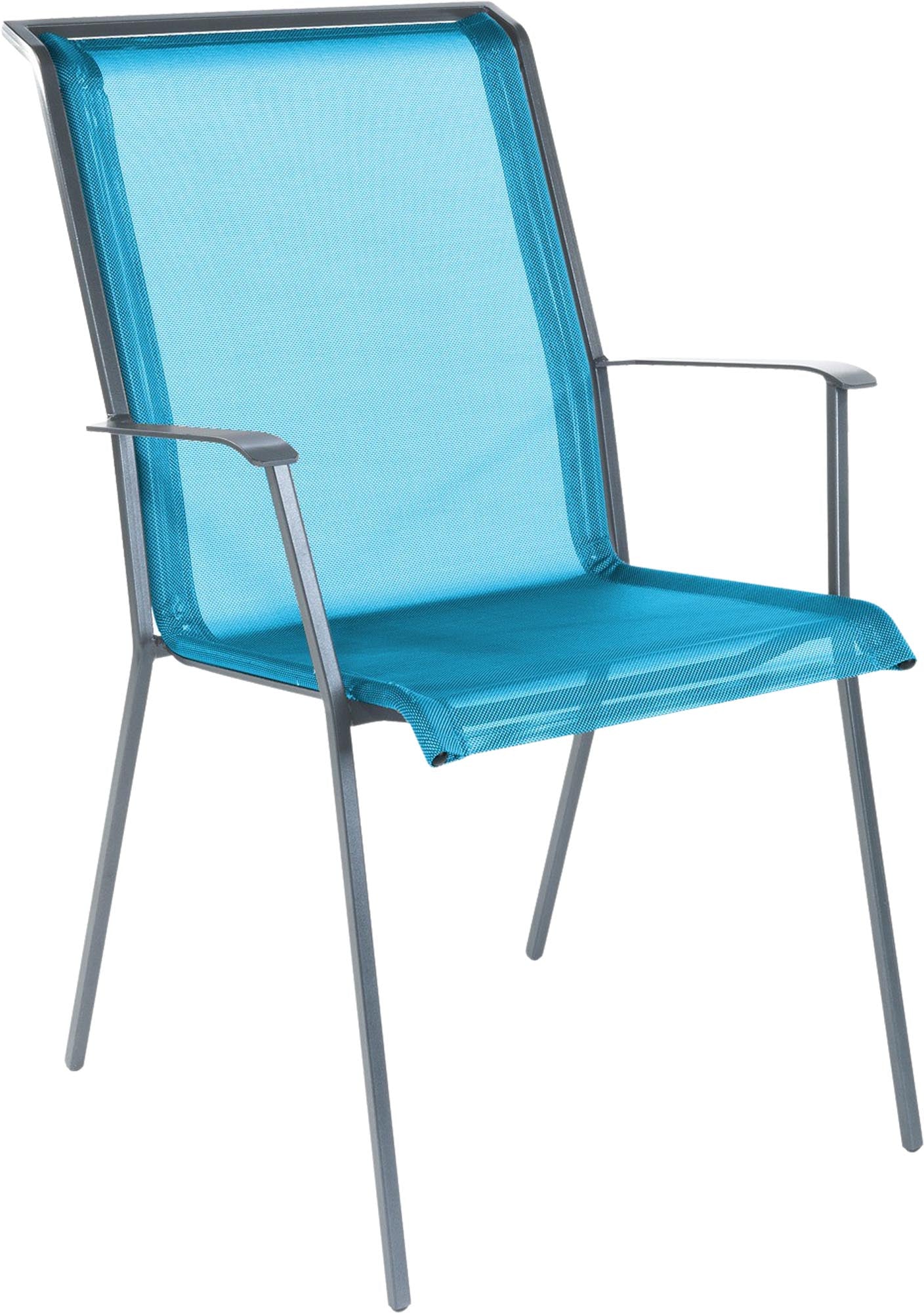 Stilvoller Matten-Sessel "Chur" von Schaffner: Komfort und modernes Design für Garten und Balkon. Stapelbar und wetterfest für entspannte Stunden.